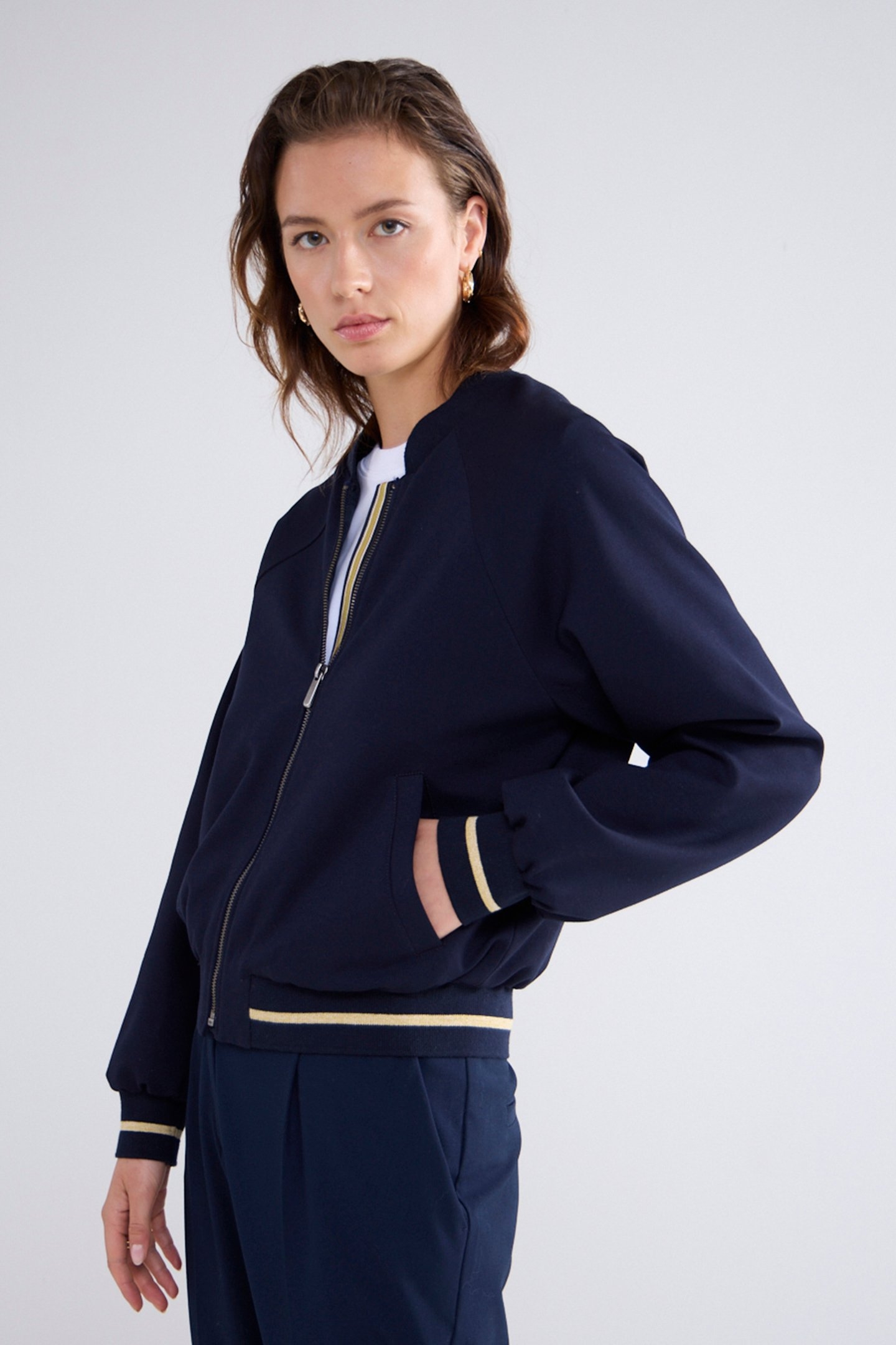 BOMBER PUNTO MILANO MIDNIGHT BLUE 3