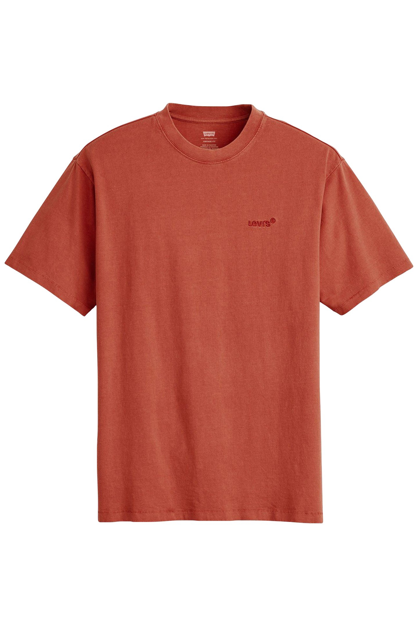 RED TAB VINTAGE TEE GARMENT DYE RED PAINT 3