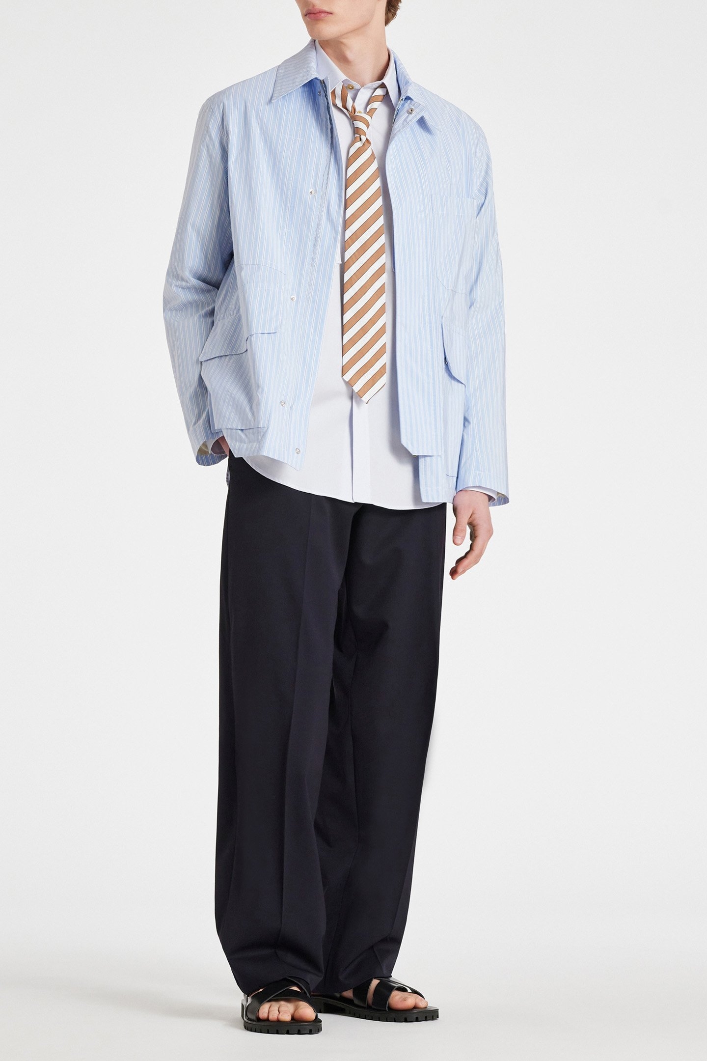 MENS PATCH POCKET JACKET LIGHT BLUE 3