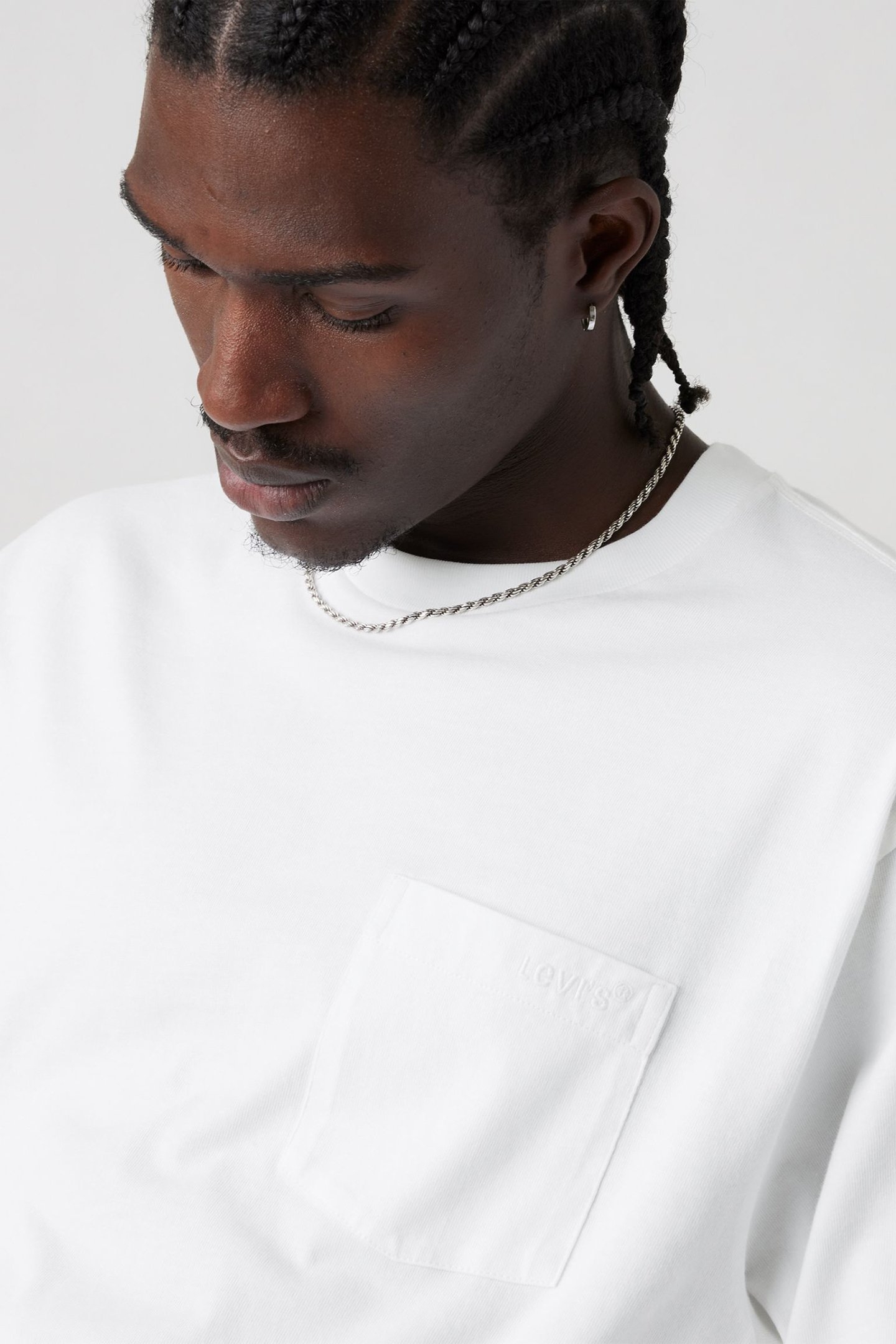 LS AUTHENTIC PKT TEE WHITE 4