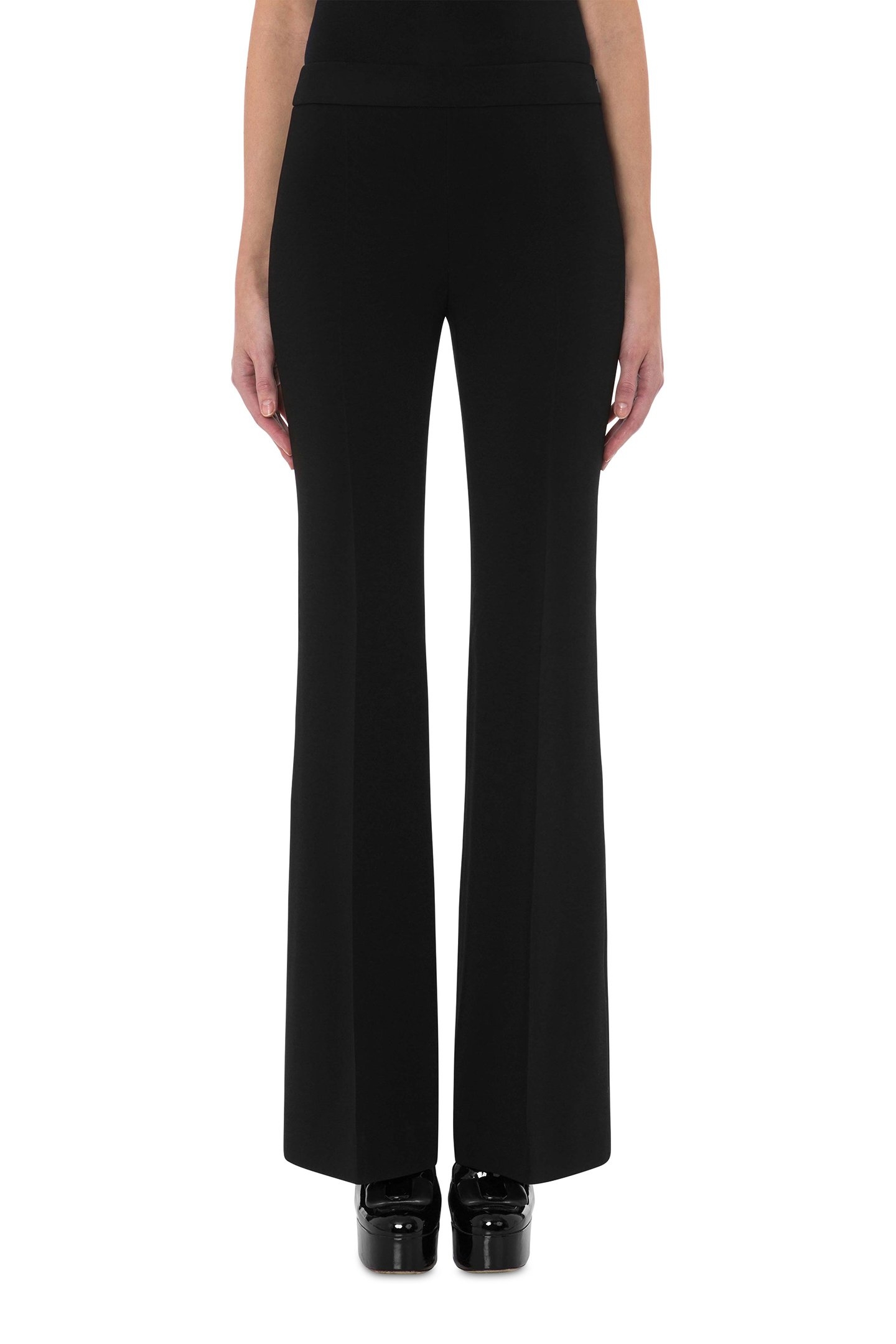 60'S CADY FLARED TROUSERS BLACK 1