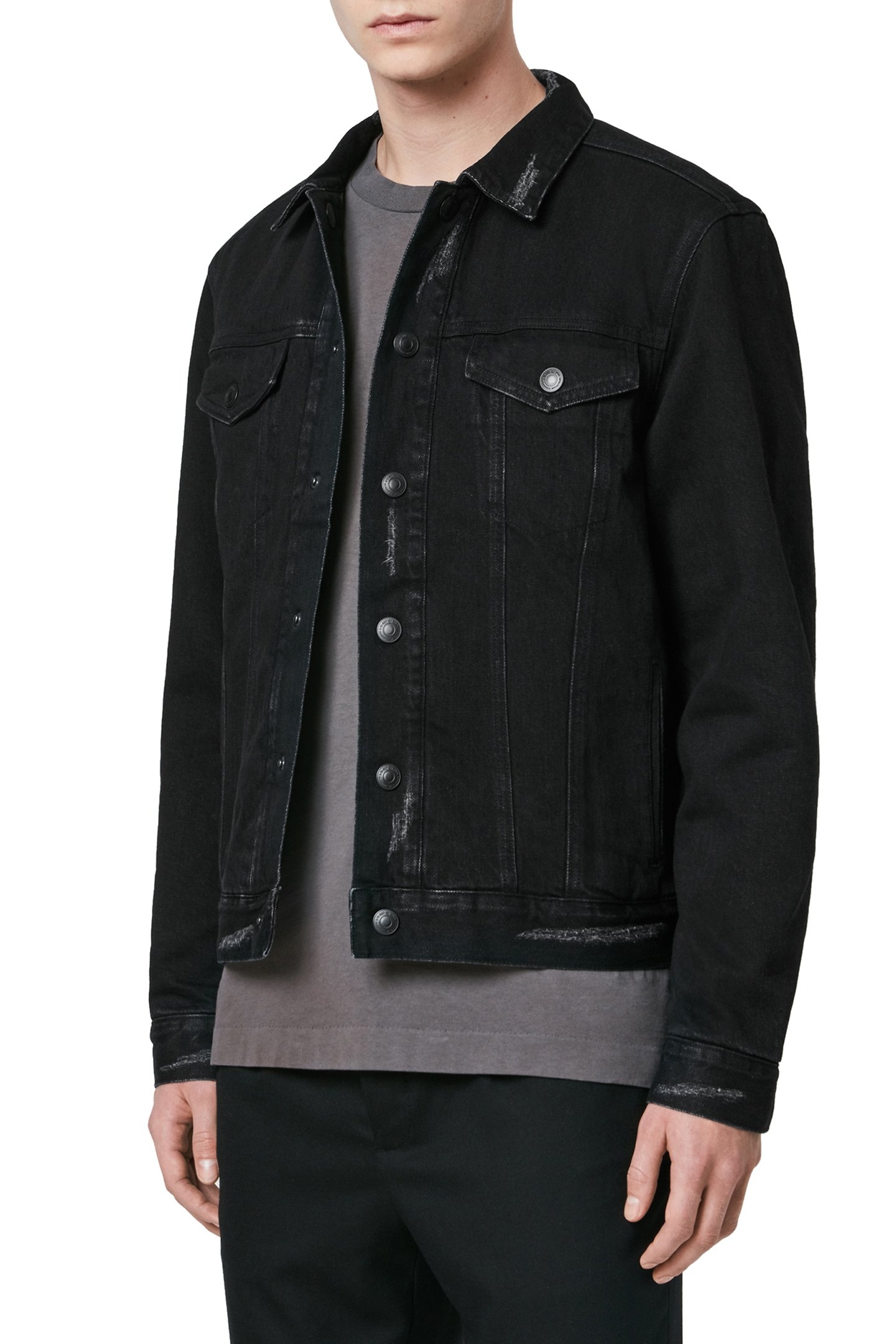 BRIND JACKET WASHED BLACK/BLACK 5