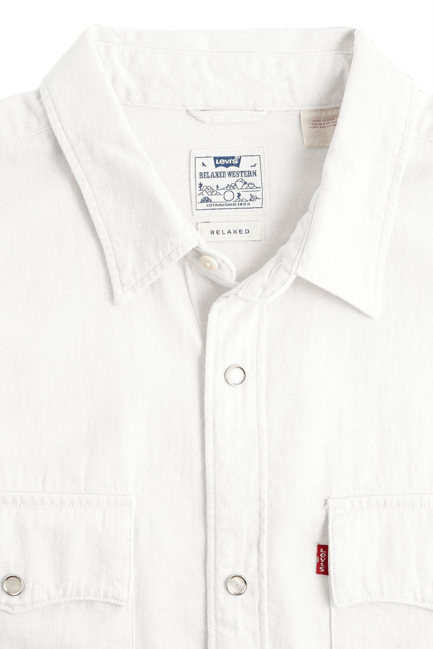 SS RELAXED FIT WESTERN NEWMAN ECRU 7