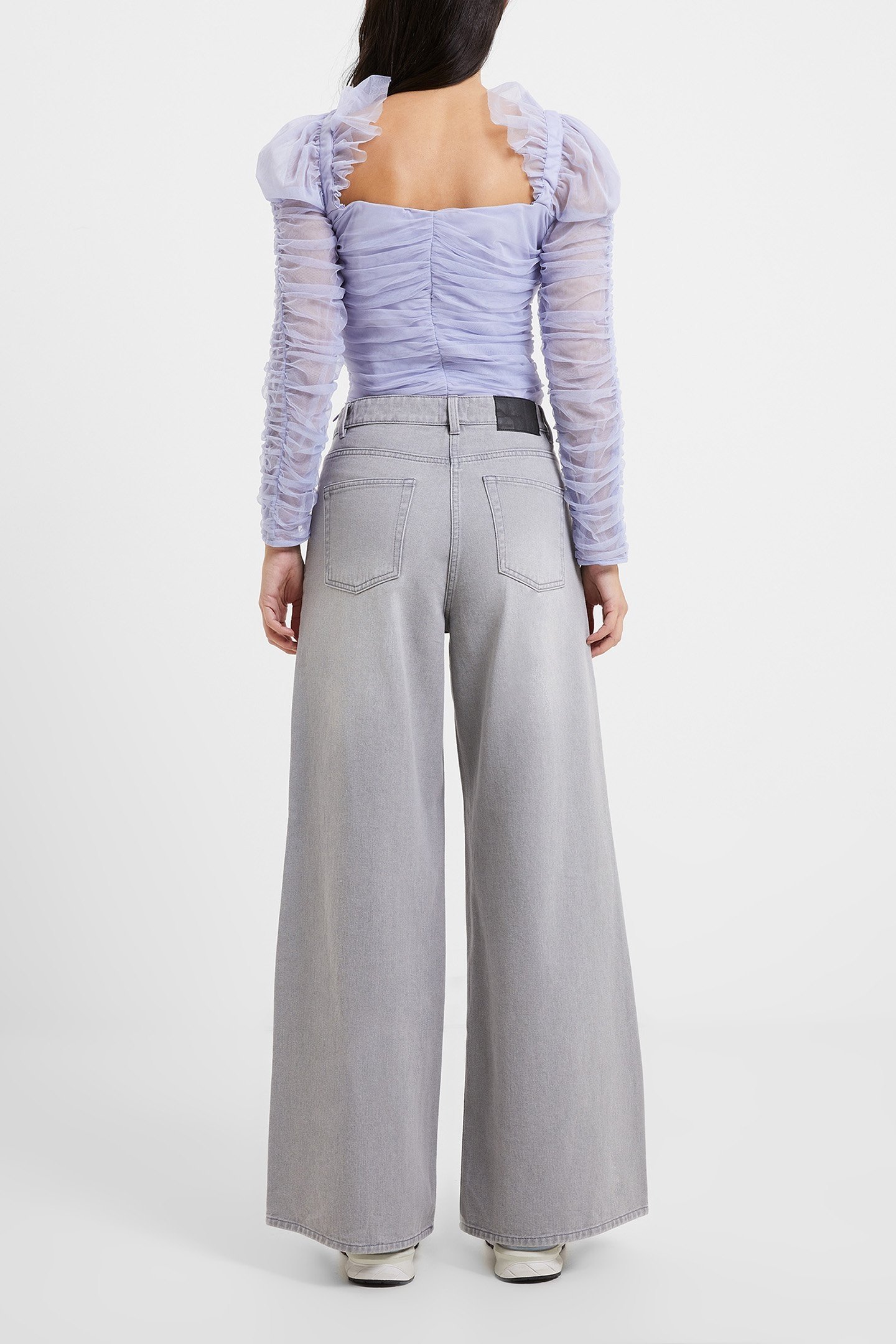 DENVER DENIM RELAXED WIDE LEG ARCTIC GREY 2