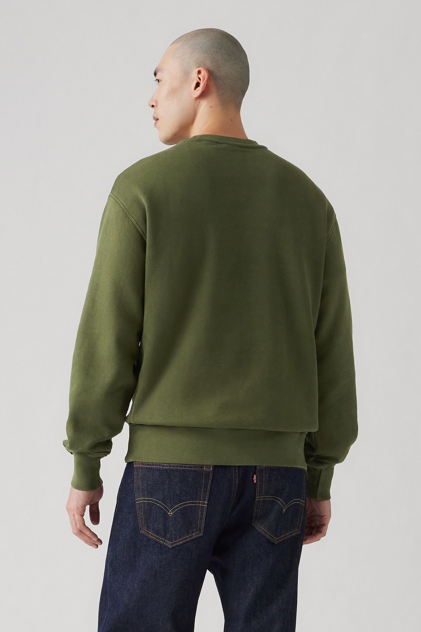 AUTHENTIC CREW GARMENT DYE KOMBU GREEN 2