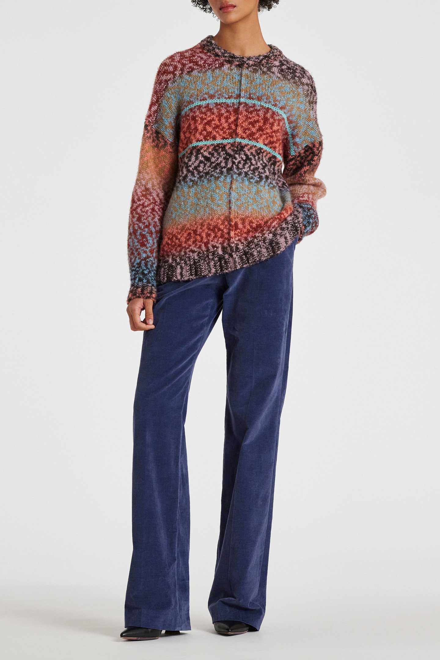 KNITTED SWEATER CREW NECK POWDER PINK 3