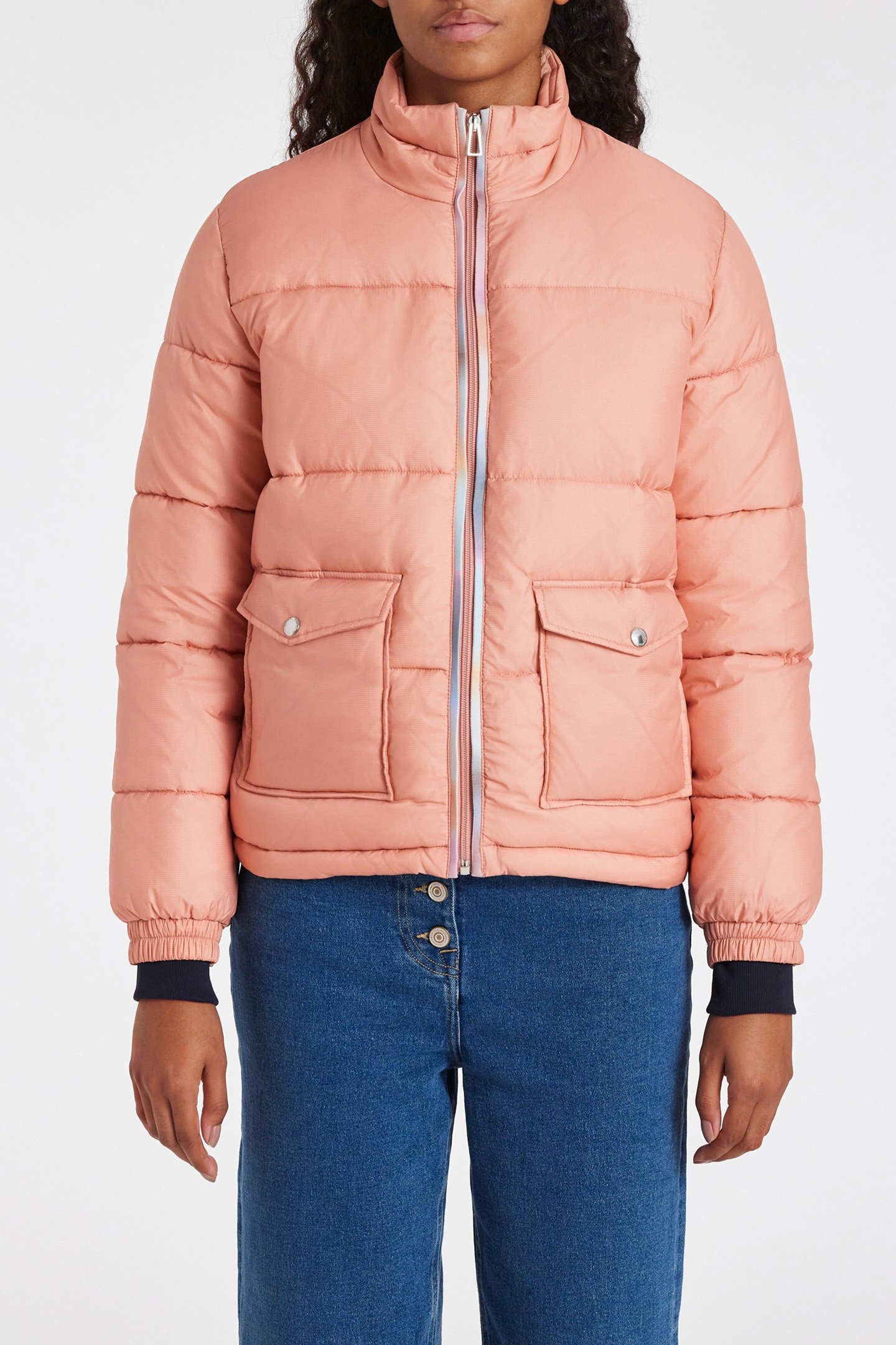 FIBRE DOWN JACKET POWDER PINK 1
