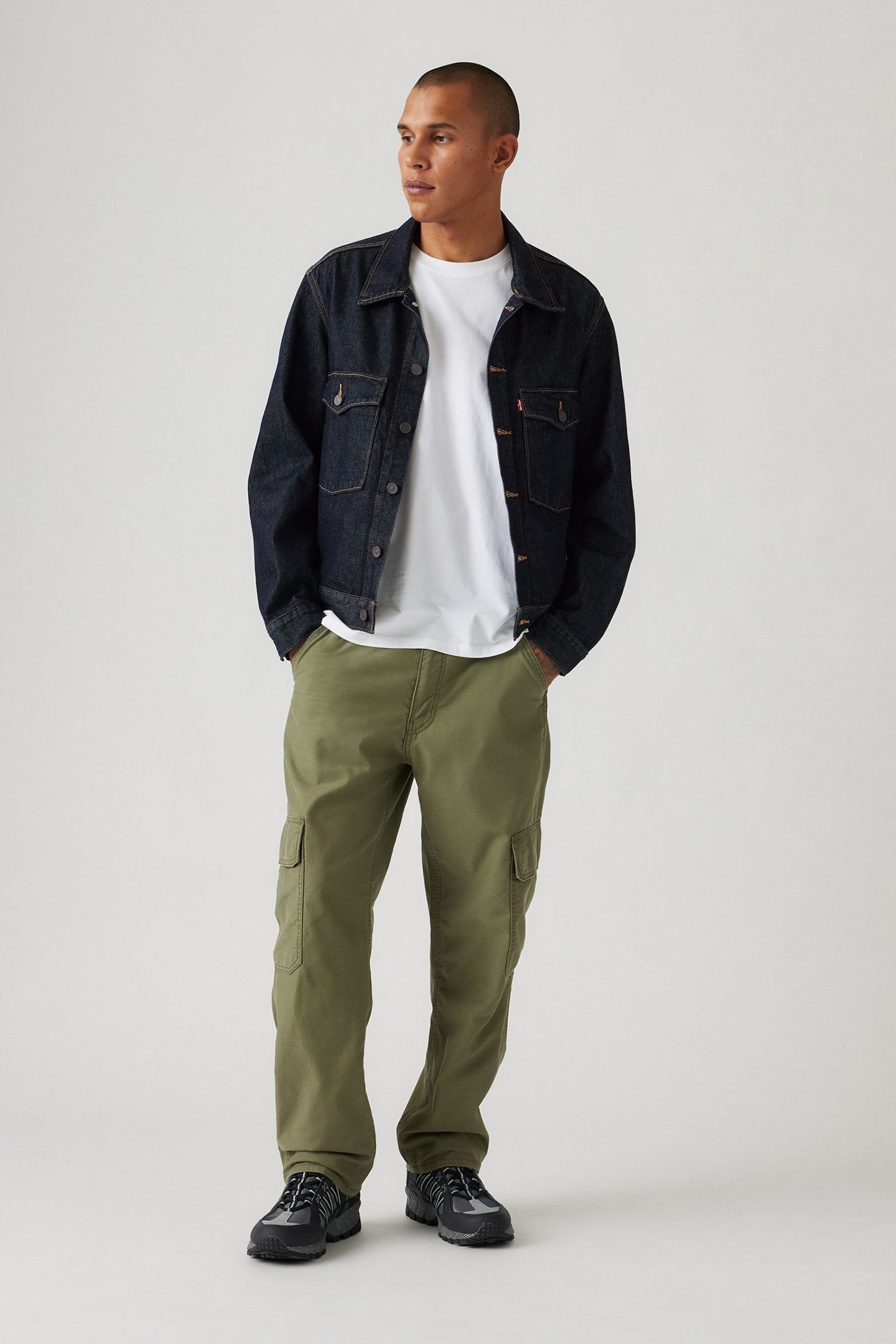 568 LOOSE STRT CARGO IVY GREEN NS SLUB 6