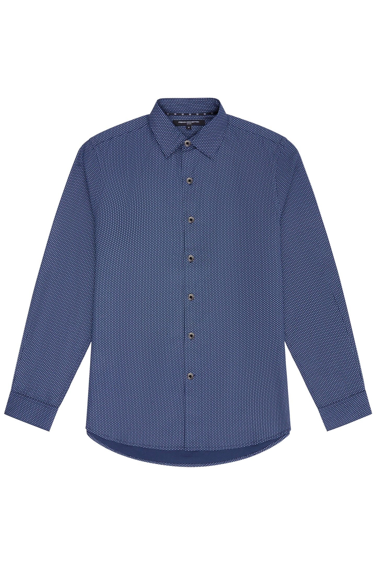 REGULAR FIT/ CLASSIC COLLAR BLUE PRINT 4