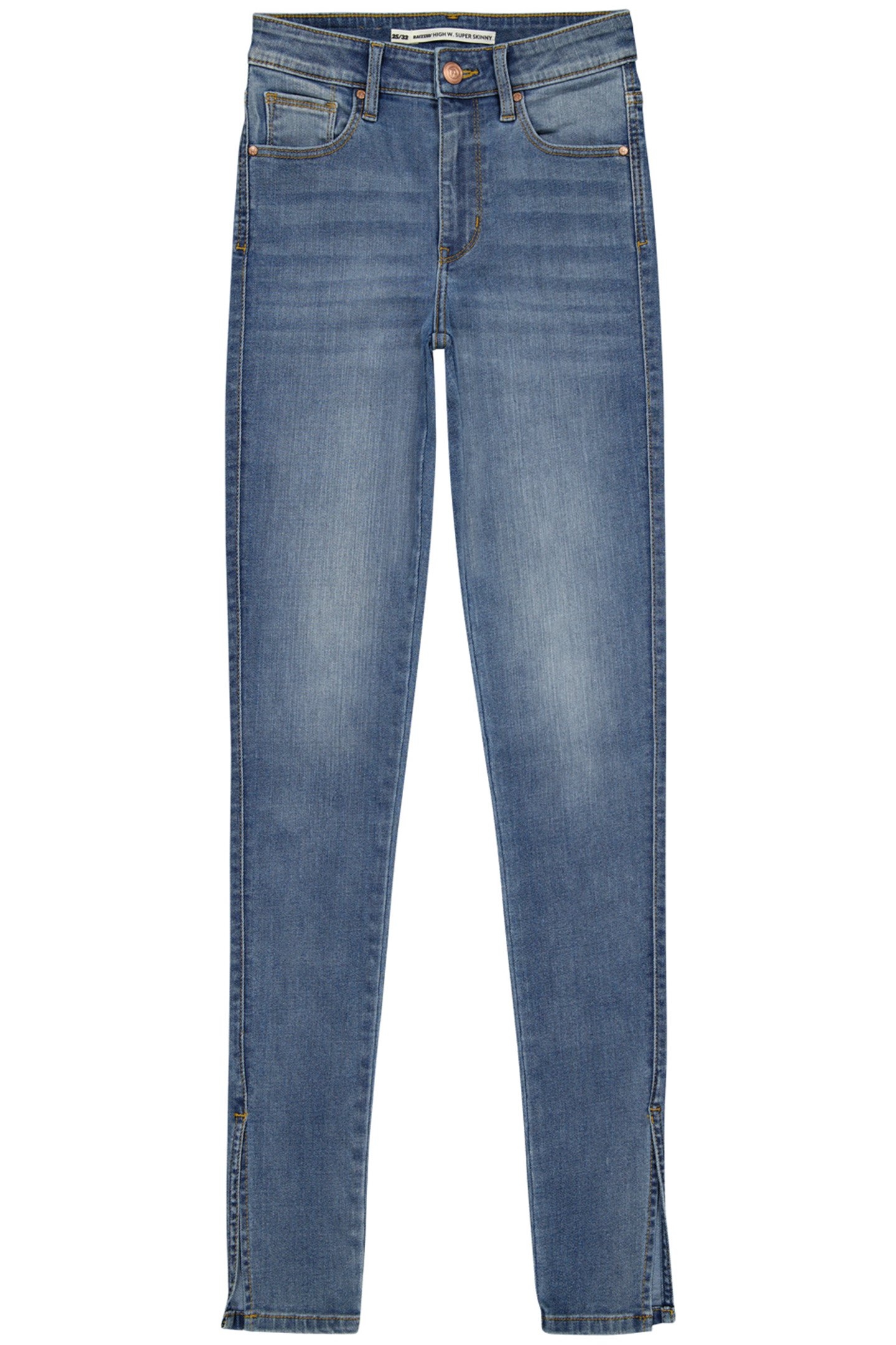 BLOSSOM SPLIT JEANS MID BLUE STONE 1