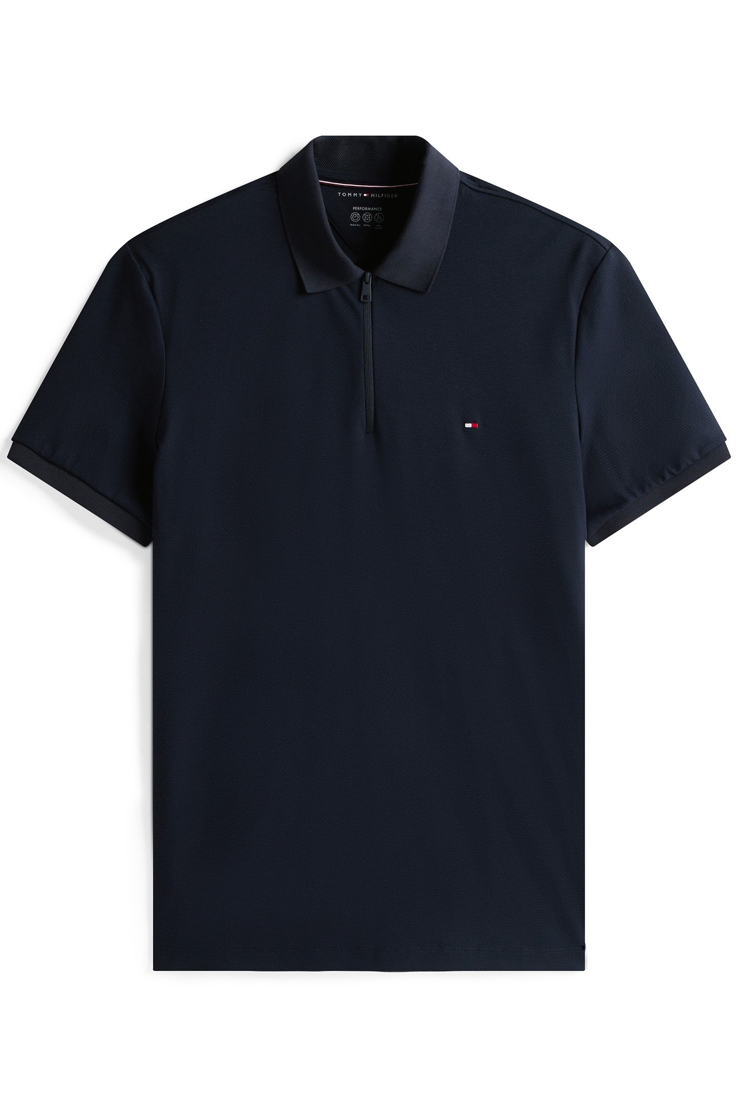 PERFORMANCE PIQUE SLIM FIT POLO SHIRT DARK BLUE 4