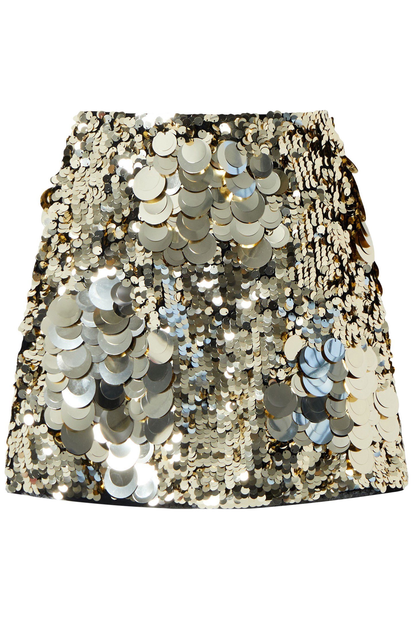 ELODIE SEQUIN MINI SKIRT METALLIC GOLD 4