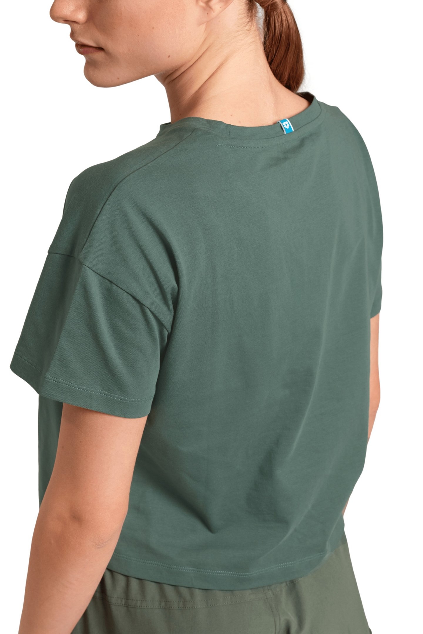 WOMEN'S ARENA CROP TEE PRINTED SAGE 5