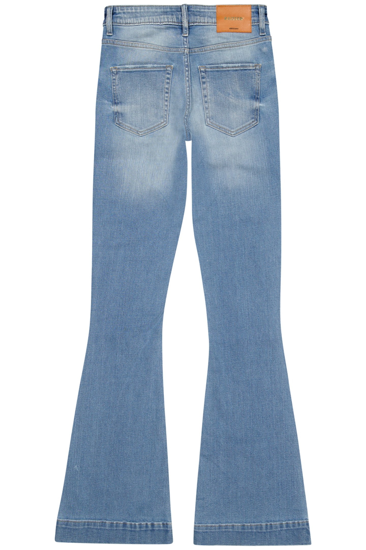 SUNRISE PATCHEDON POCKETS JEANS MID BLUE STONE 3
