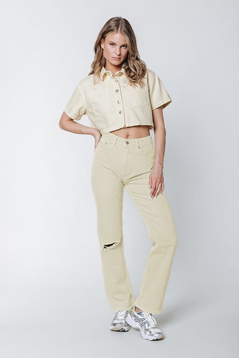 JONES MID RISE STRAIGHT LEG PANTS LIME 6