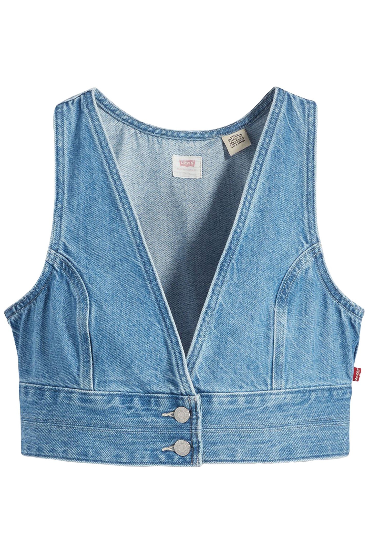 RAINE DENIM CROP TOP CHECK YOURSELF 2 3