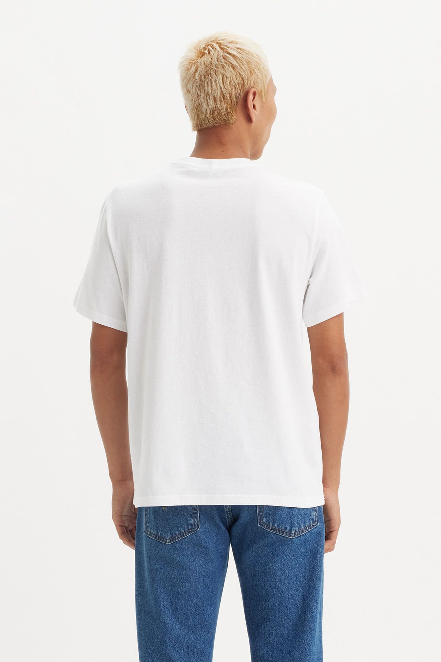 SS RELAXED FIT TEE CORDED HEADLINE WHITE 2