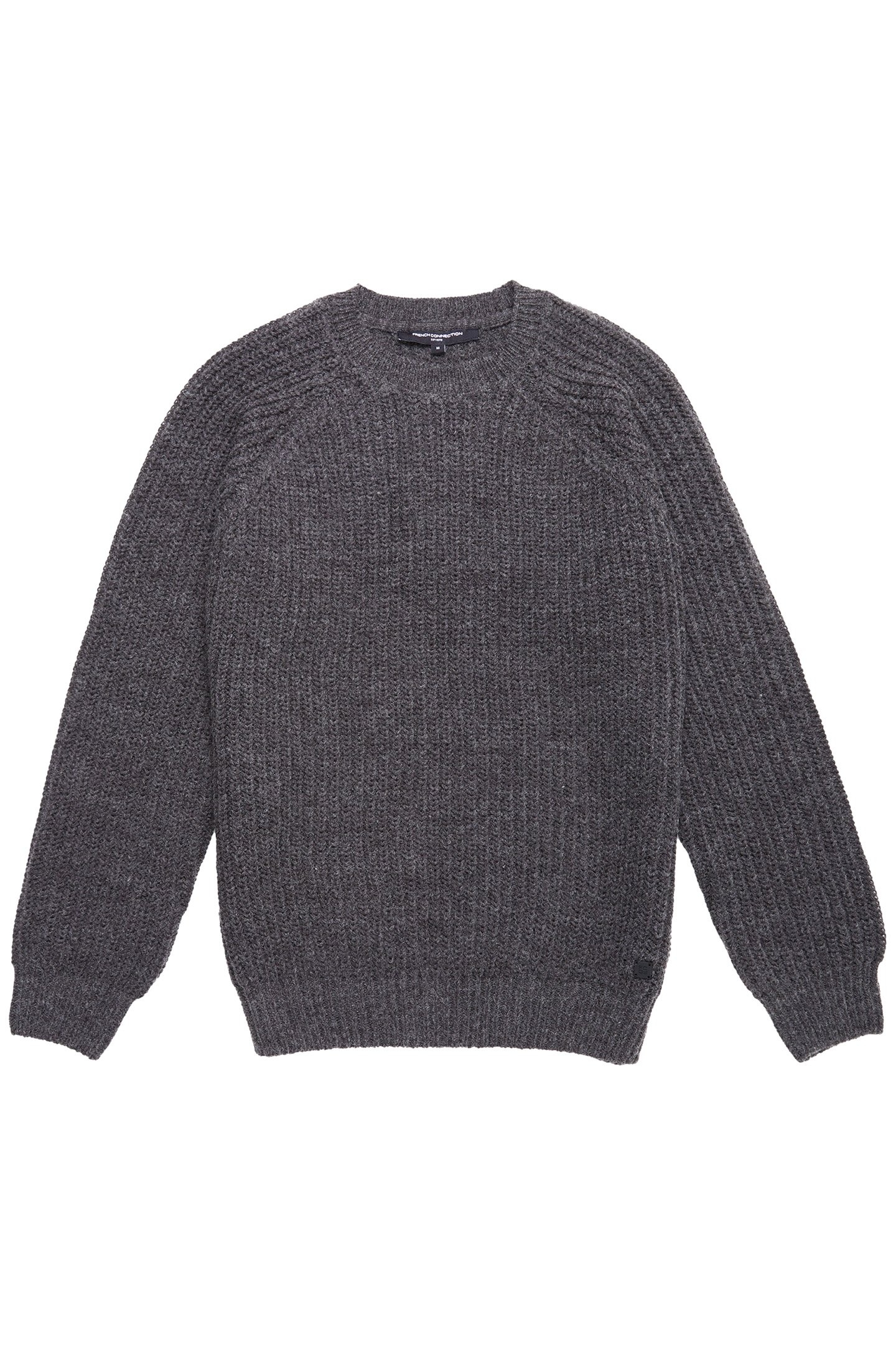 RAGLAN CREW JUMPER CHARCOAL MEL 3