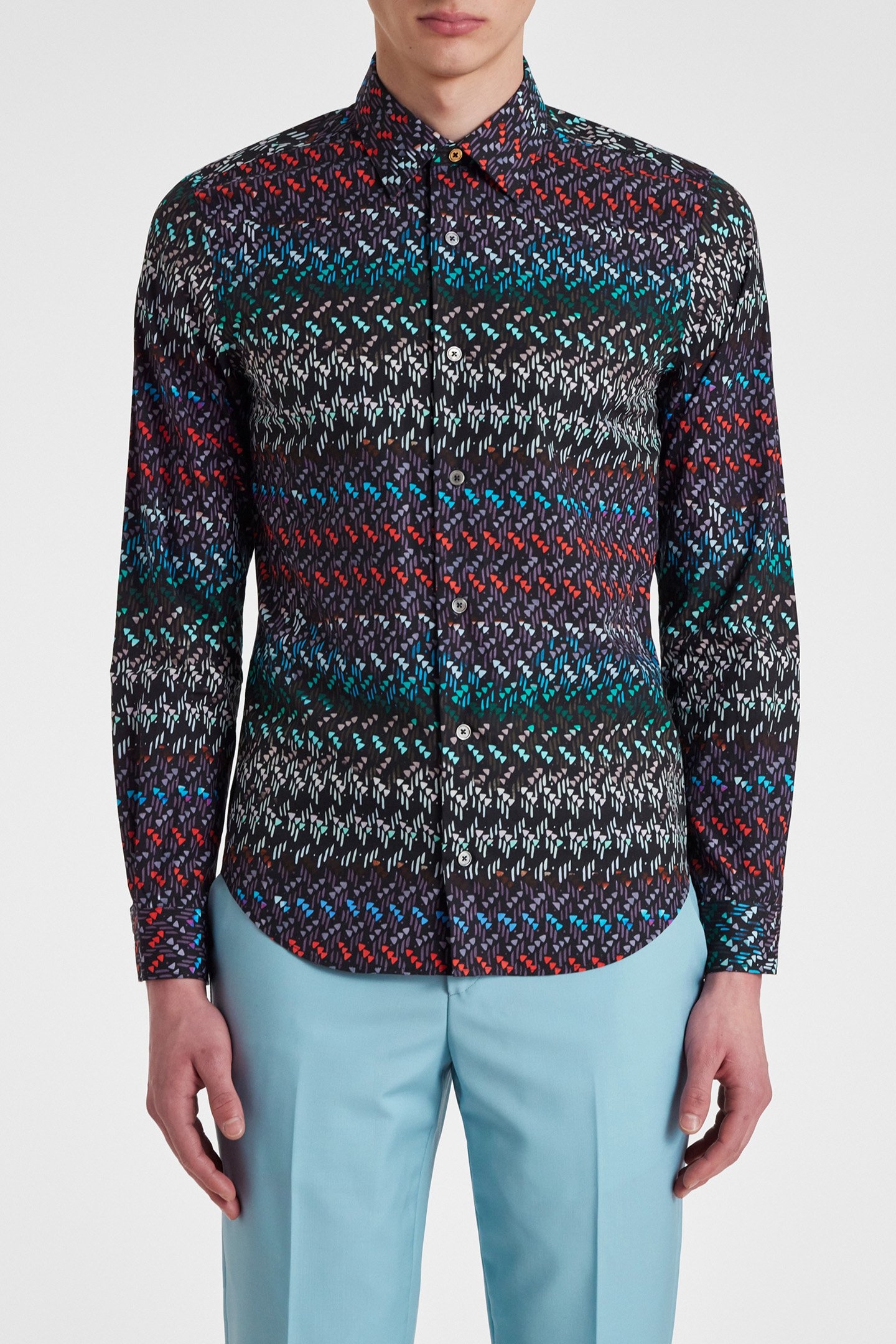 S/C SUPER SLIM FIT SHIRT VERY DARK NAVY 1