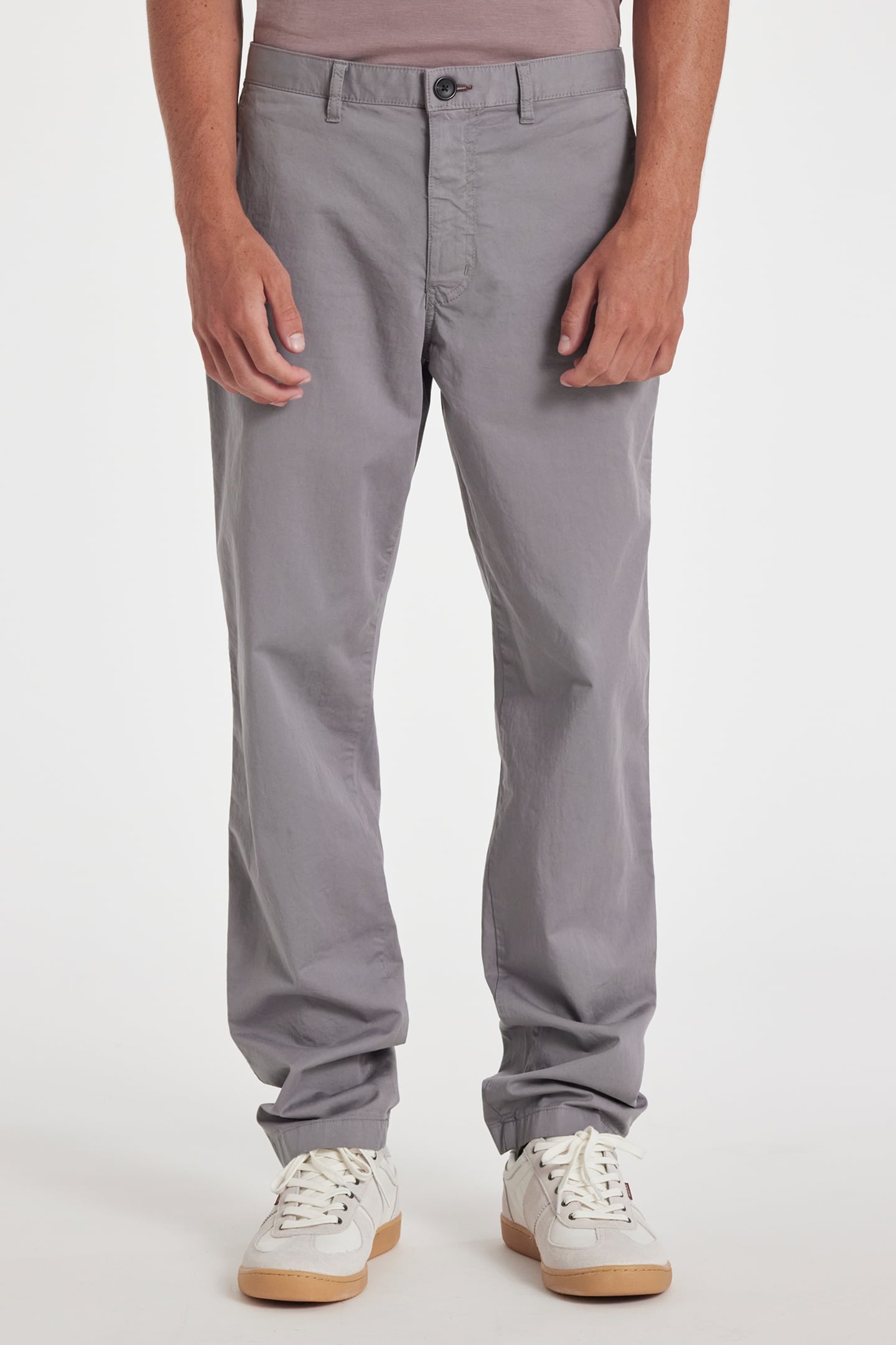 MENS TAPERED FIT STITCHED CHINO ANTHRACITE 1