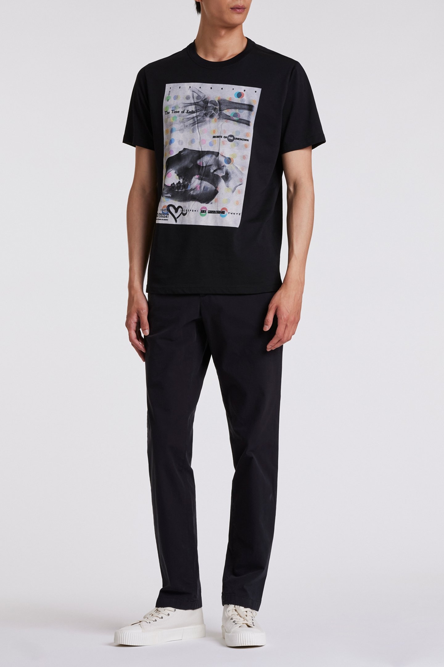 MENS MID FIT CLEAN CHINO ZEBRA EMB BLACK 3