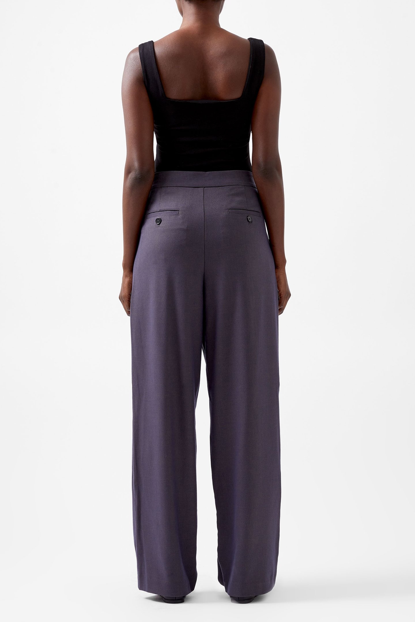 CARMINE FLANNEL TROUSERS CHARCOAL 3