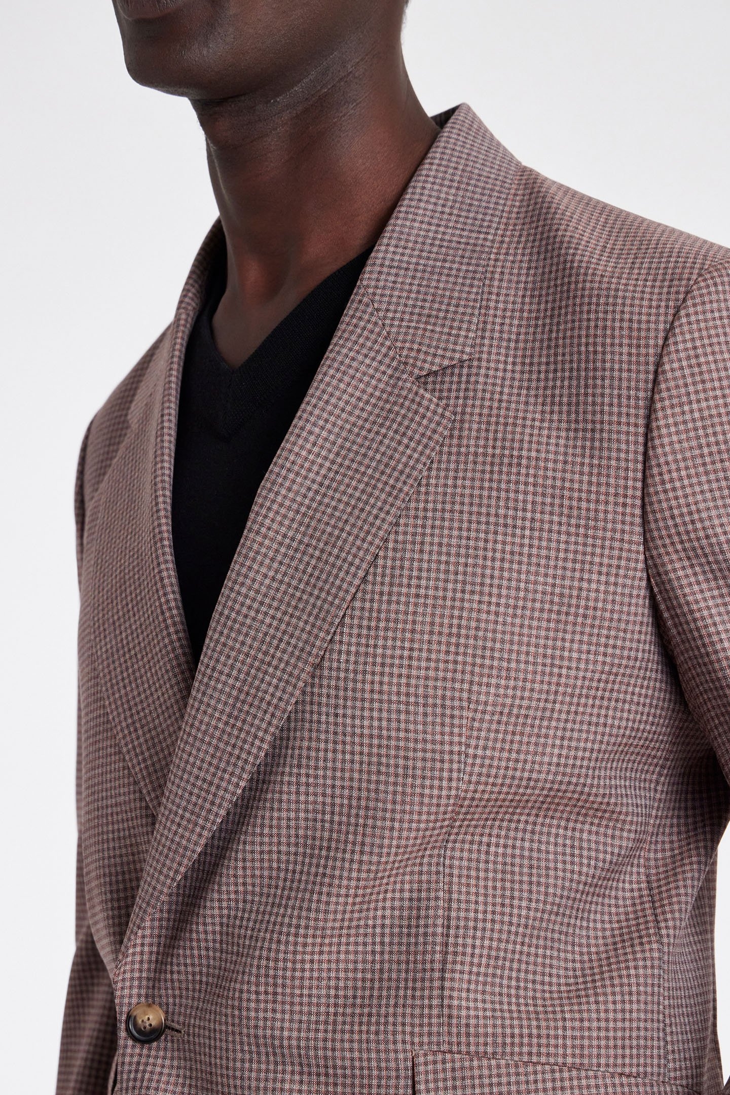 MENS 2 BUTTON JACKET BRICK RED 7