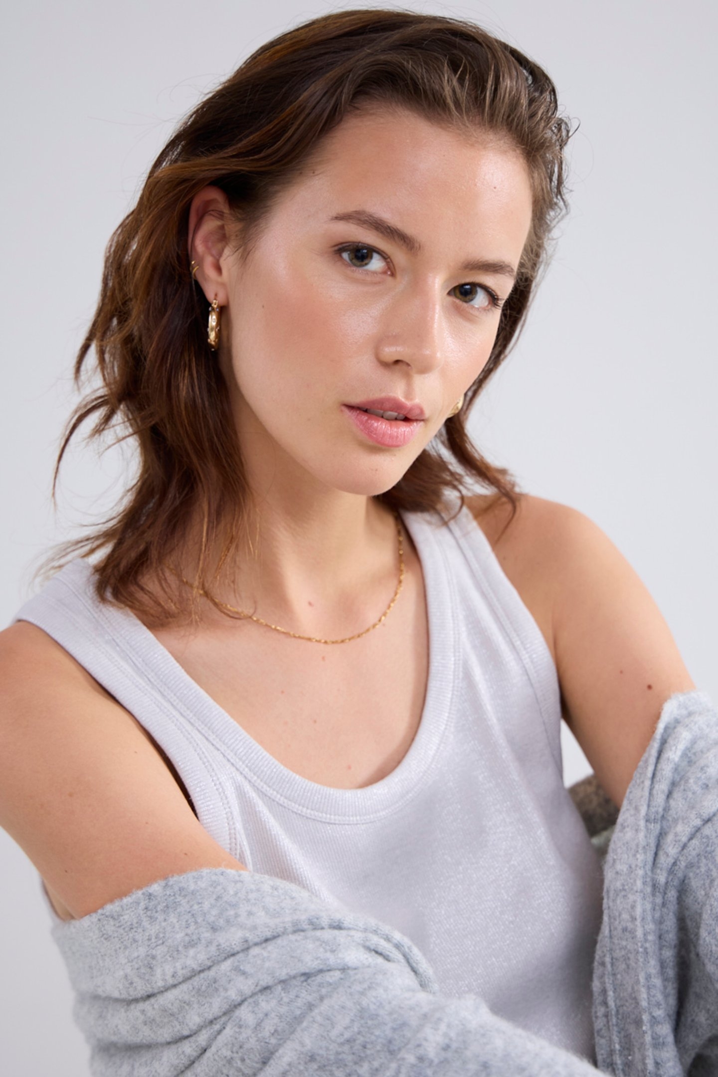 RIB TANKTOP COTTON RIB GREYS 4