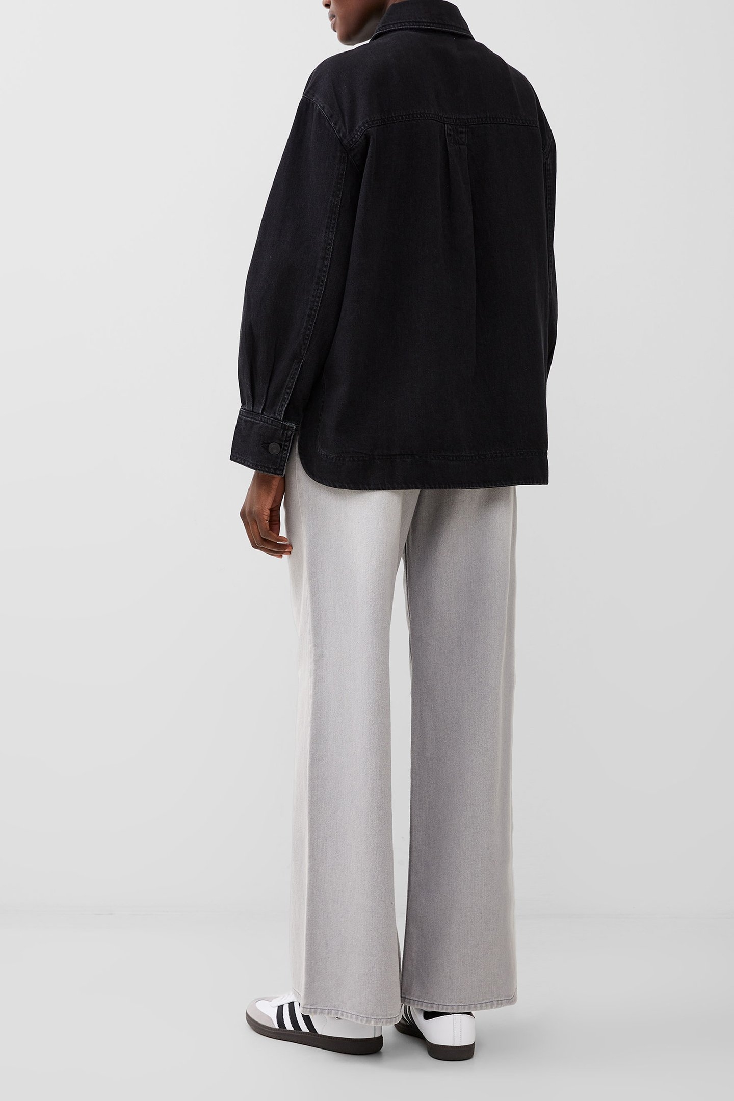 DENVER DENIM OVERSIZED SHIRT JUST BLACK 2