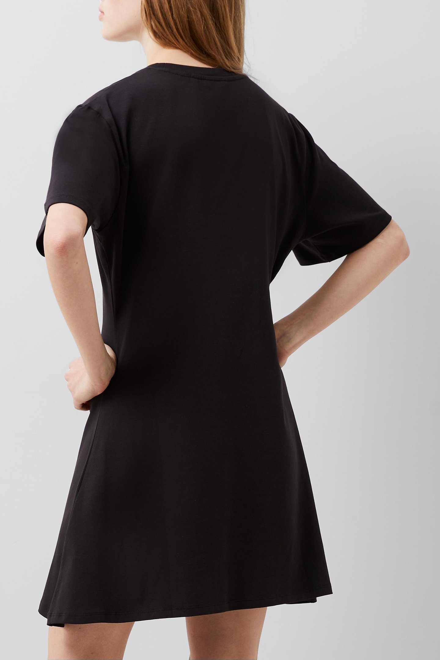 RALLIE COTTON S/S TSHIRT DRESS BLACKOUT 2