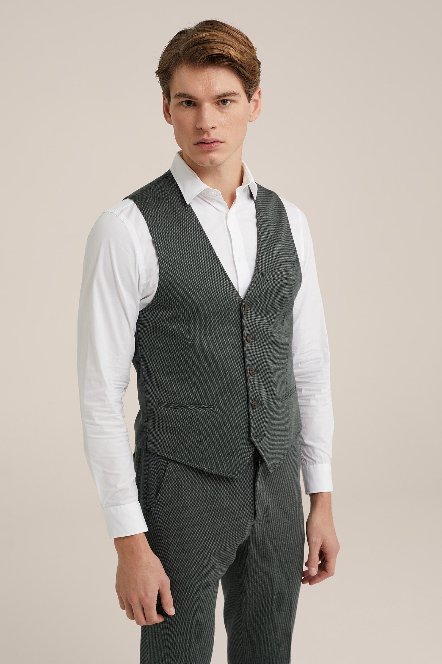 WAISTCOAT GREYISH GREEN 1