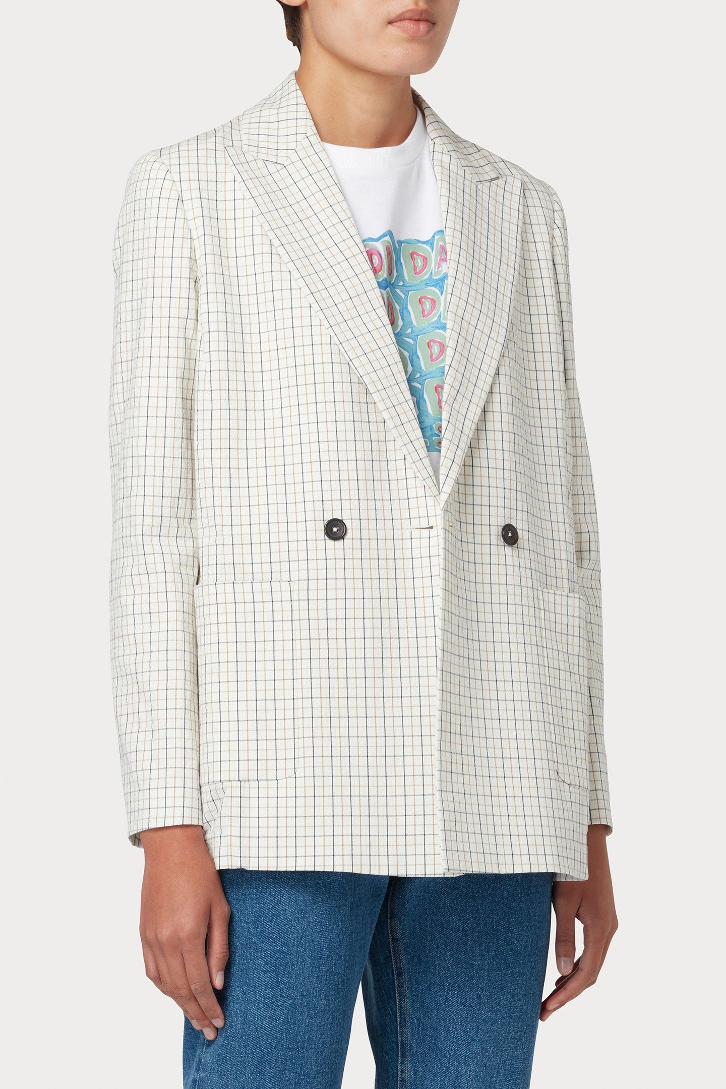 BUGGY LINED JACKET WHITE 1