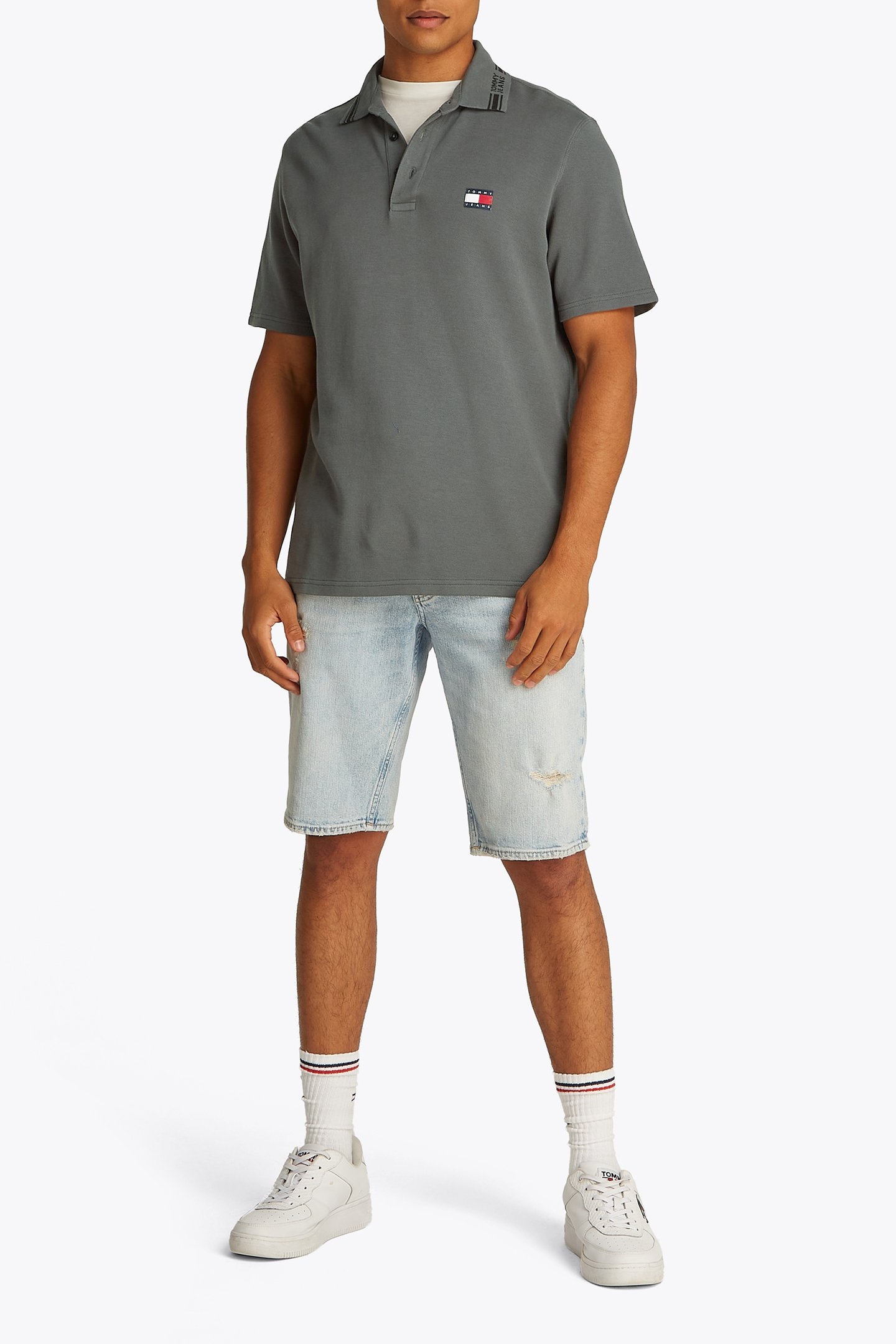 TJM BRANDED POLO REGULAR FIT POLO SHIRT, WASHED BLACK 2