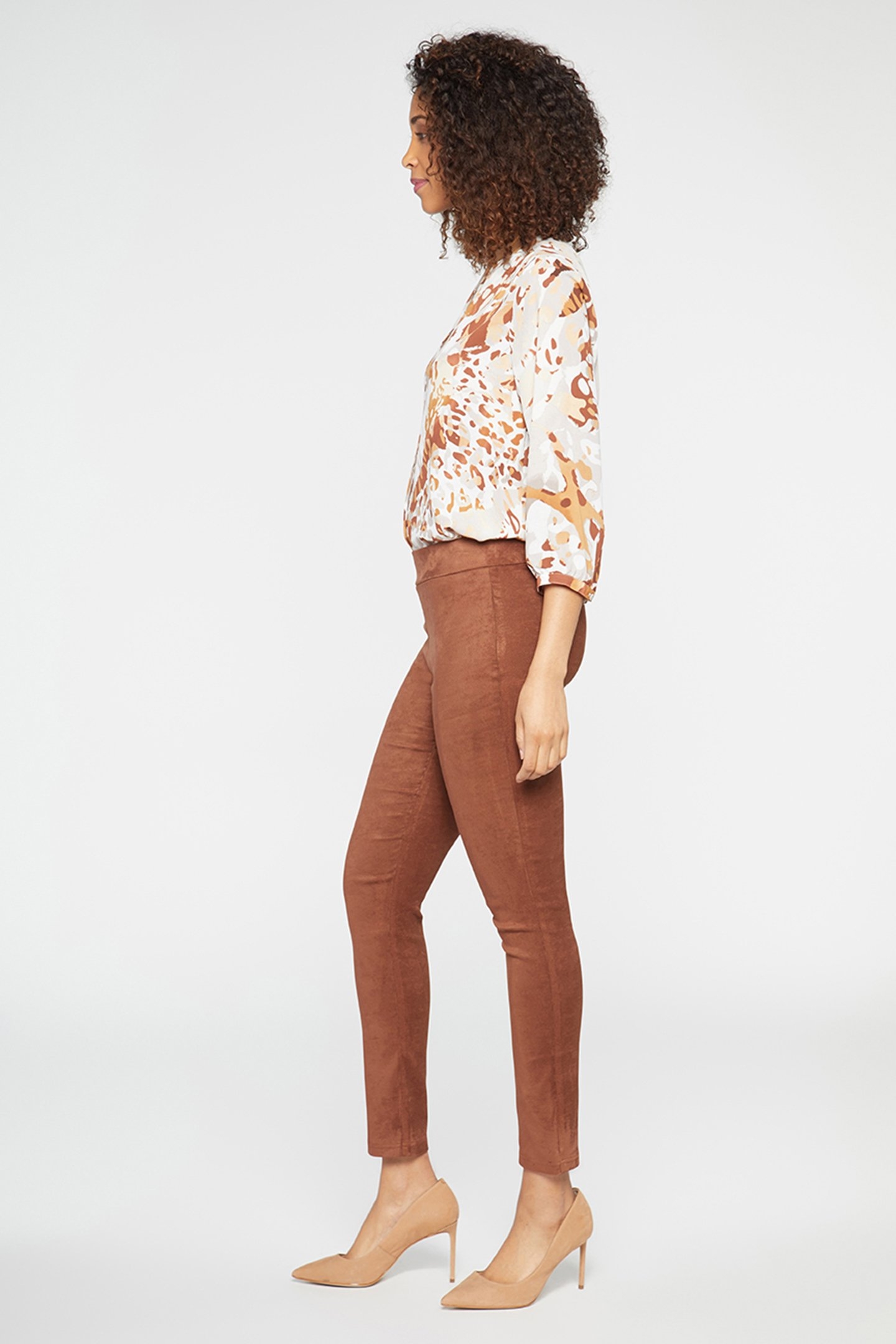 SUEDE BASIC LEGGING COFFEE BEAN 3