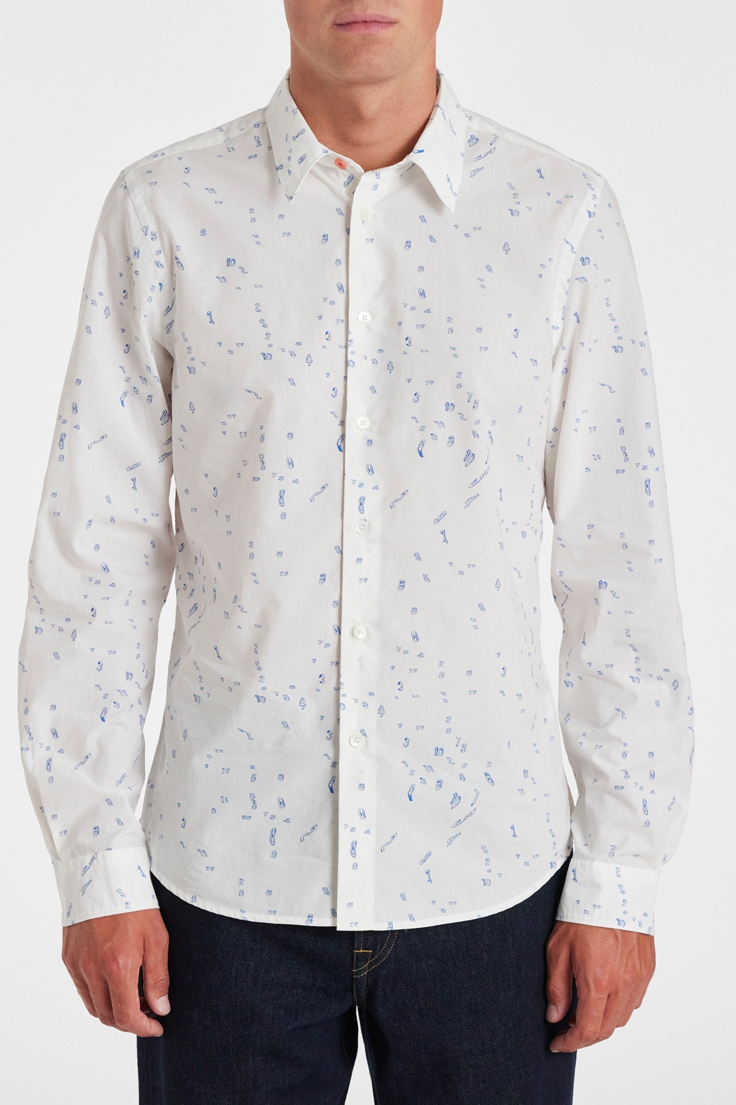 MENS LS TAILORED FIT SHIRT WHITE 1