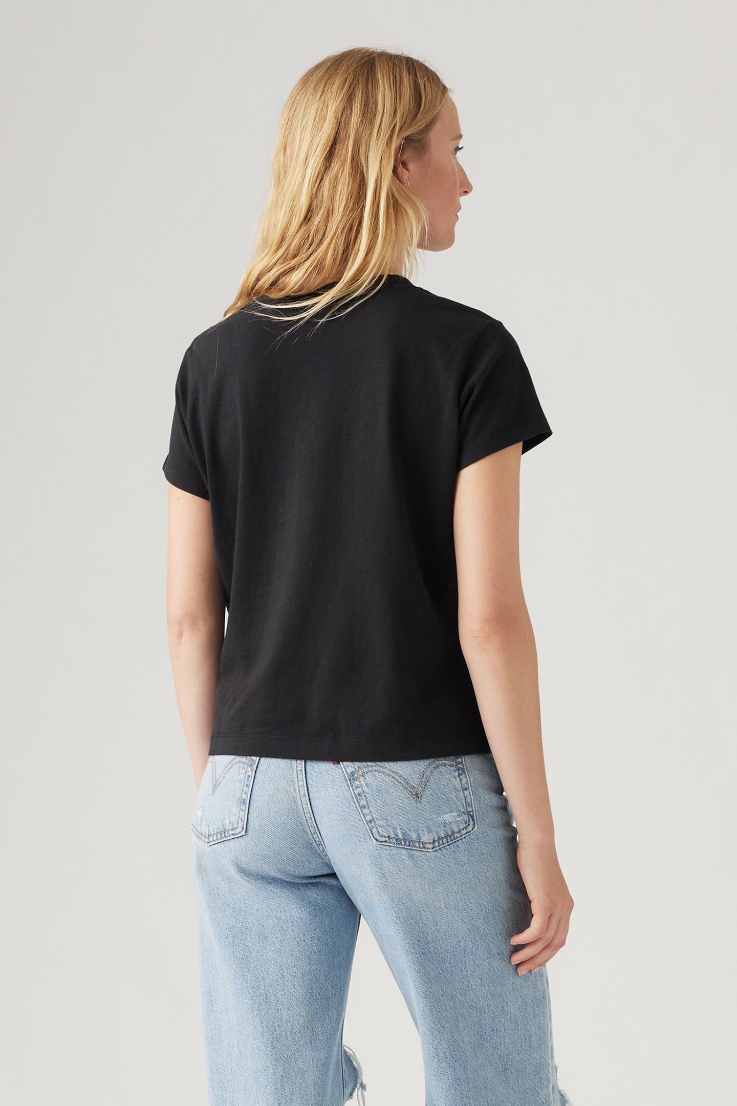 BOXY VNECK TEE CAVIAR SLUB 2