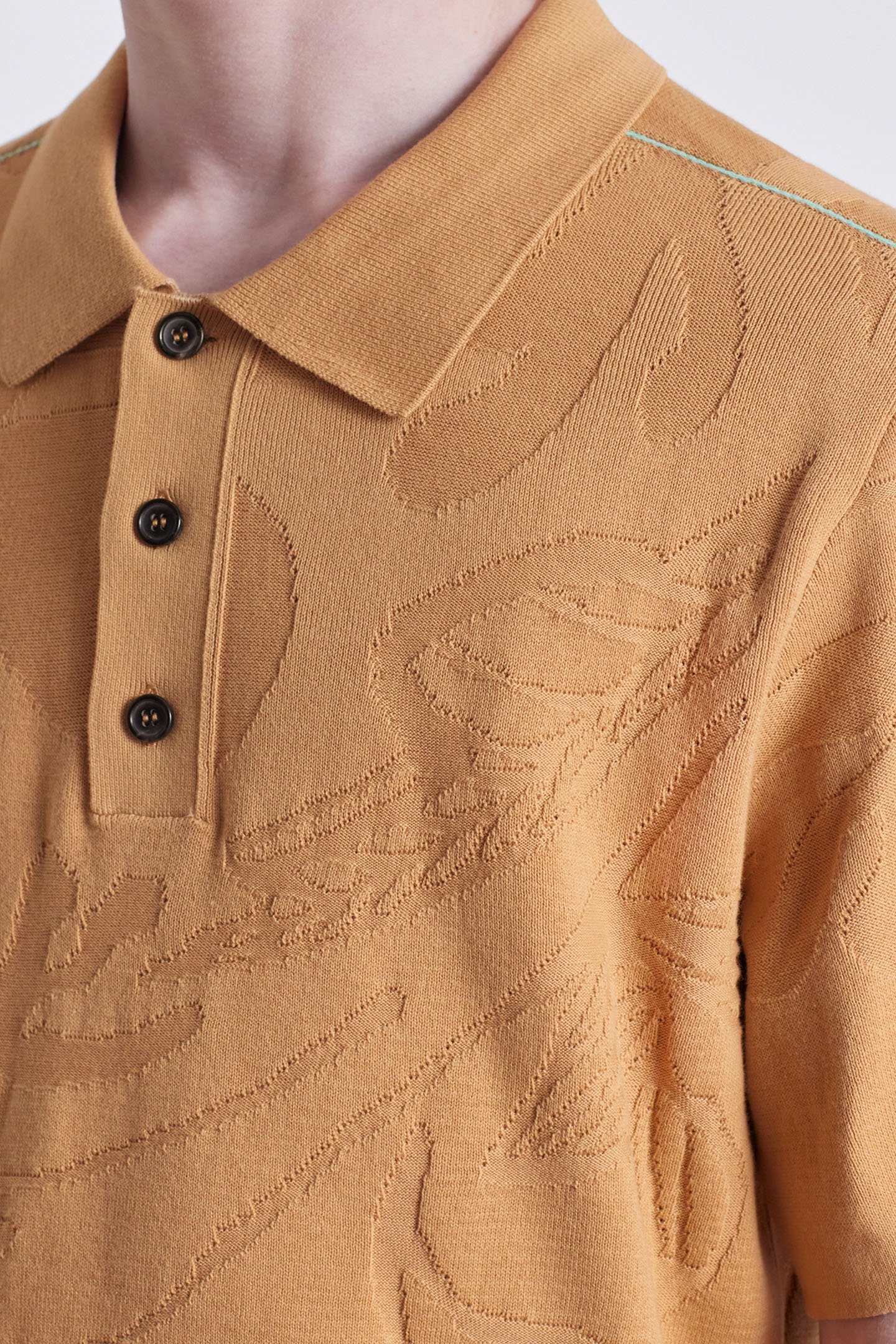 MENS SWEATER SS POLO MEDIUM BEIGE 6