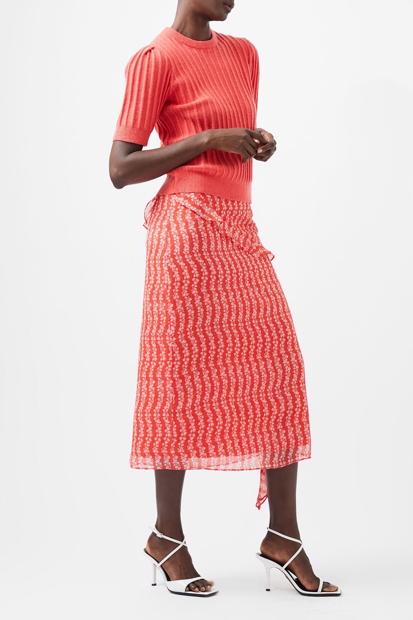 LOLA SHORT SLEEVE JUMPER CAYENNE RED 3