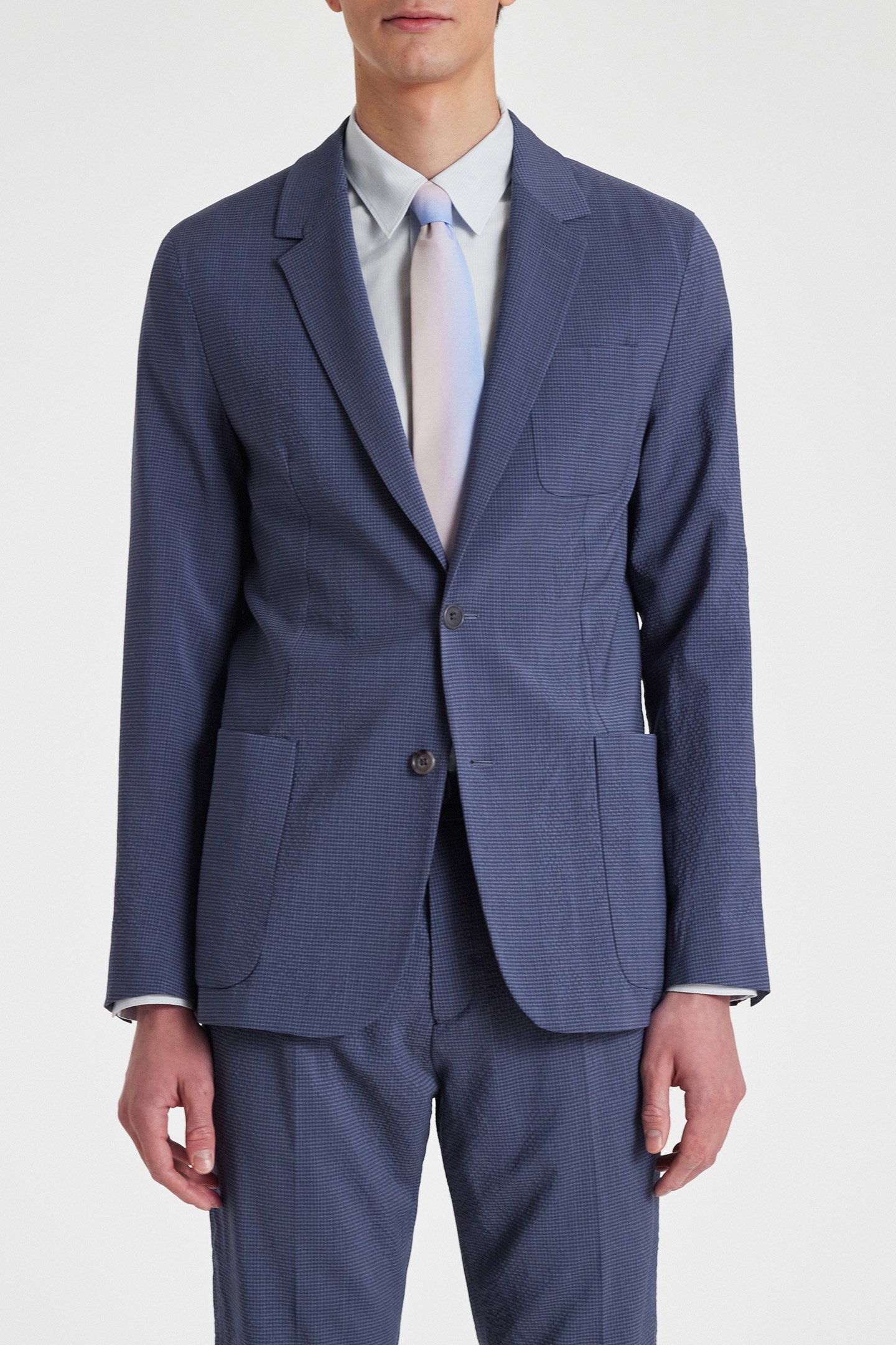 MENS 2 BTN PATCH POCKET JACKET INDIGO 1