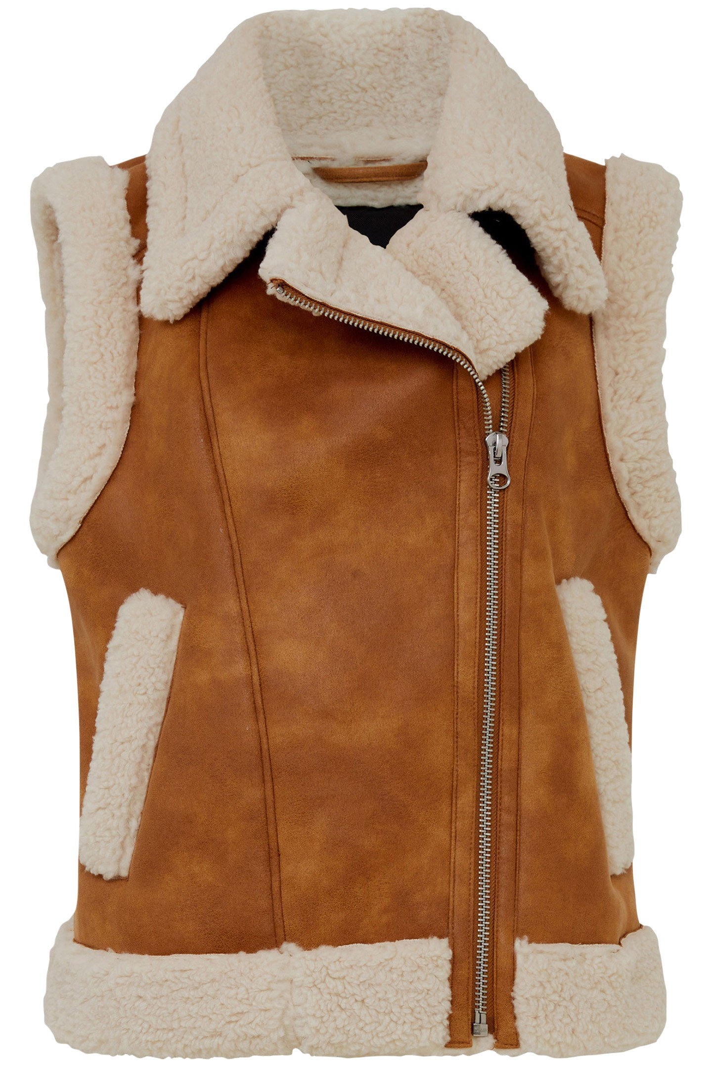 CAMRY SUEDETTE GILLET TAN 4