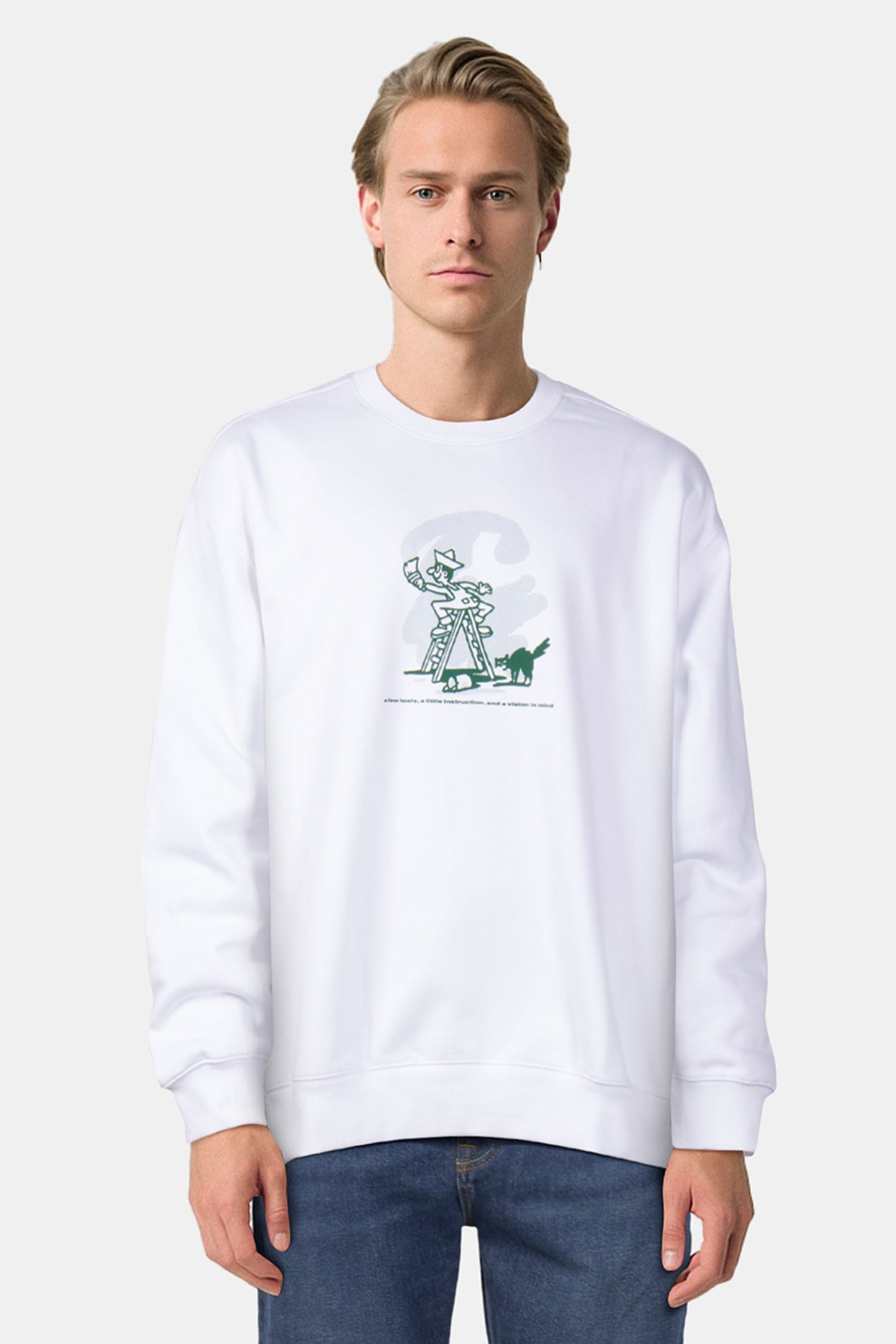 CARHARTT – LUCKY PAINTER SWEATSHIRT WHITE 1