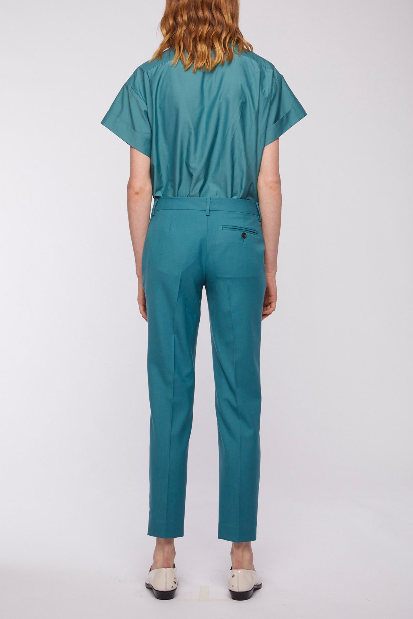 WOMENS TROUSERS BOTTLE GREEN 3