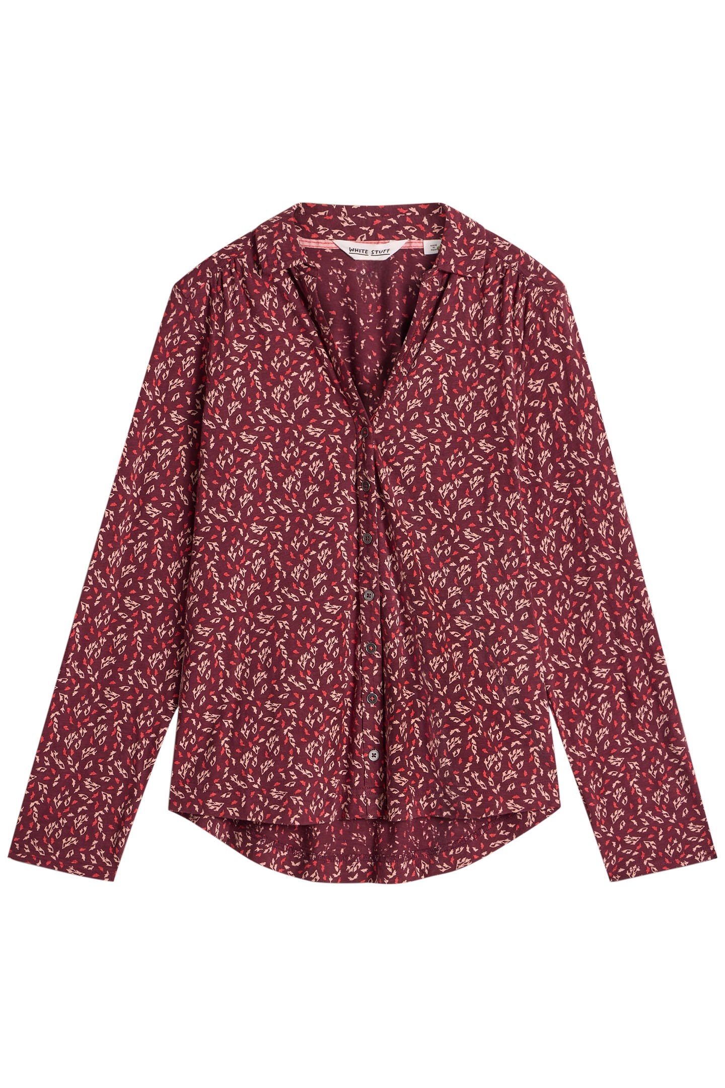 ANNIE JERSEY SHIRT PLUM MULTI 4