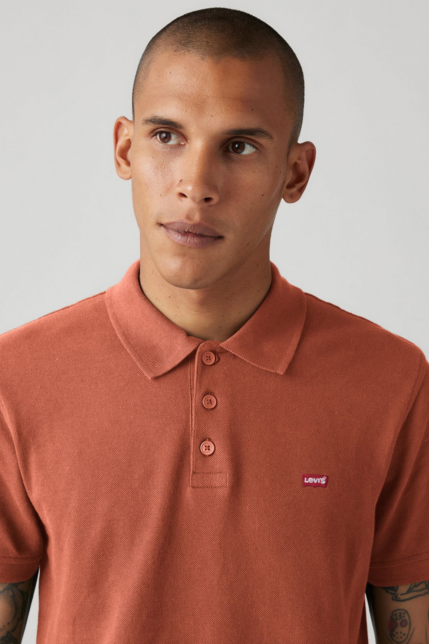 LEVIS HM POLO ETRUSCAN RED PIQUE 5