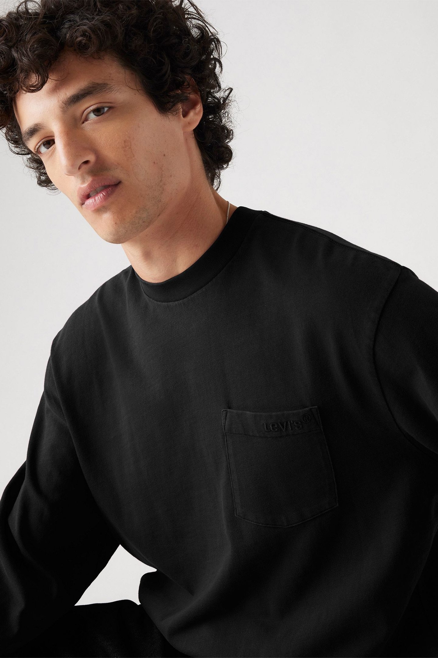 LS AUTHENTIC PKT TEE MINERAL BLACK 5