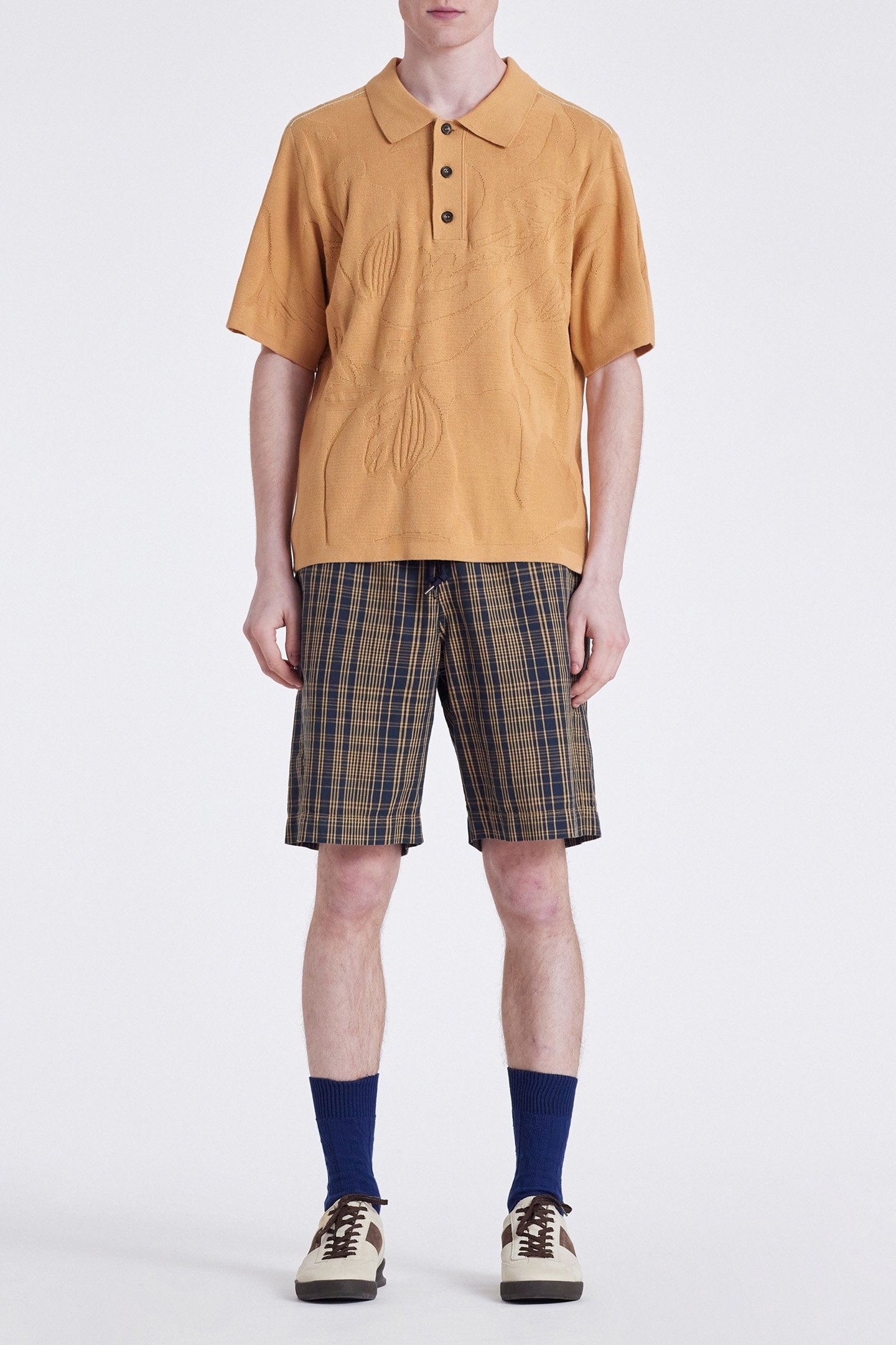 MENS SWEATER SS POLO MEDIUM BEIGE 3