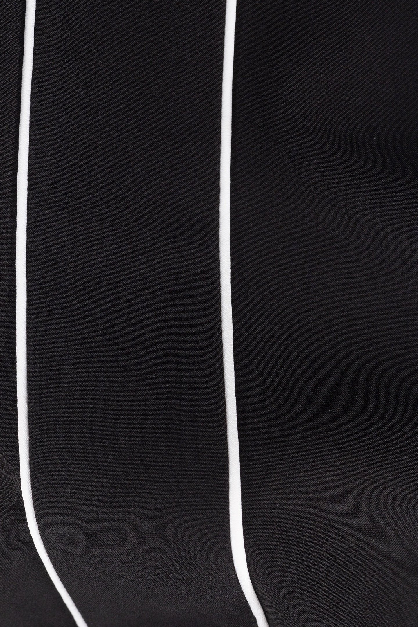 BLACK WIDE-LEG PANTS WITH ECRU BIAS ON SIDES FOR GIRLS 6