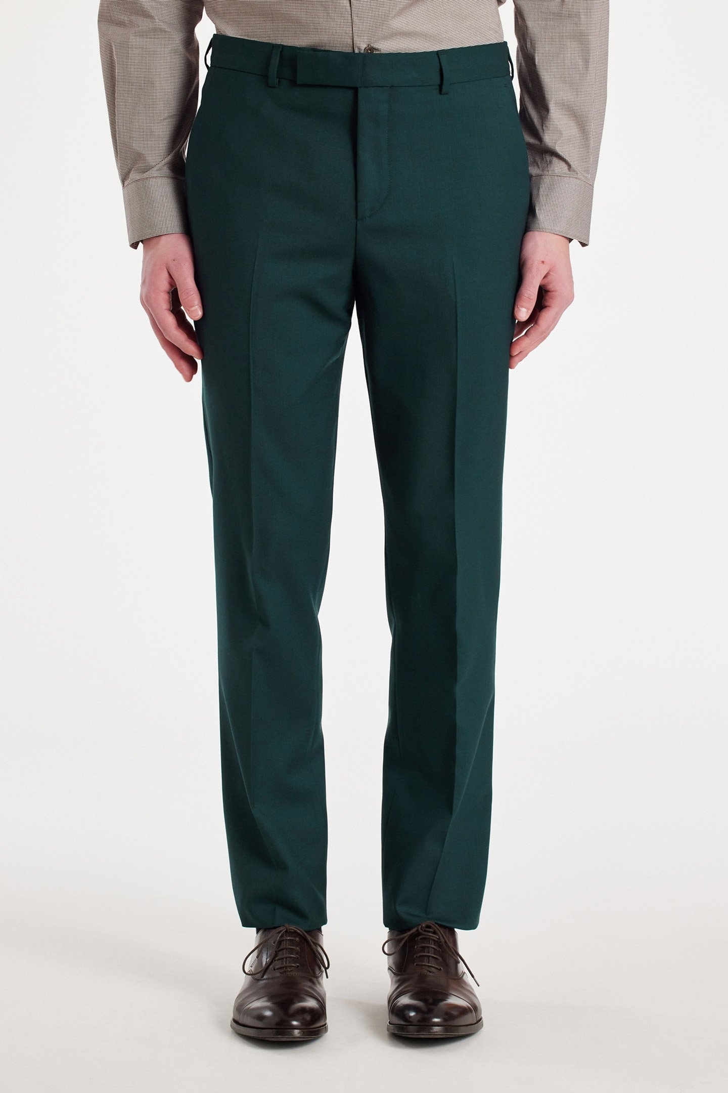 MENS TAILORED FIT 2 BUTTON SUIT PETROL GREEN 4