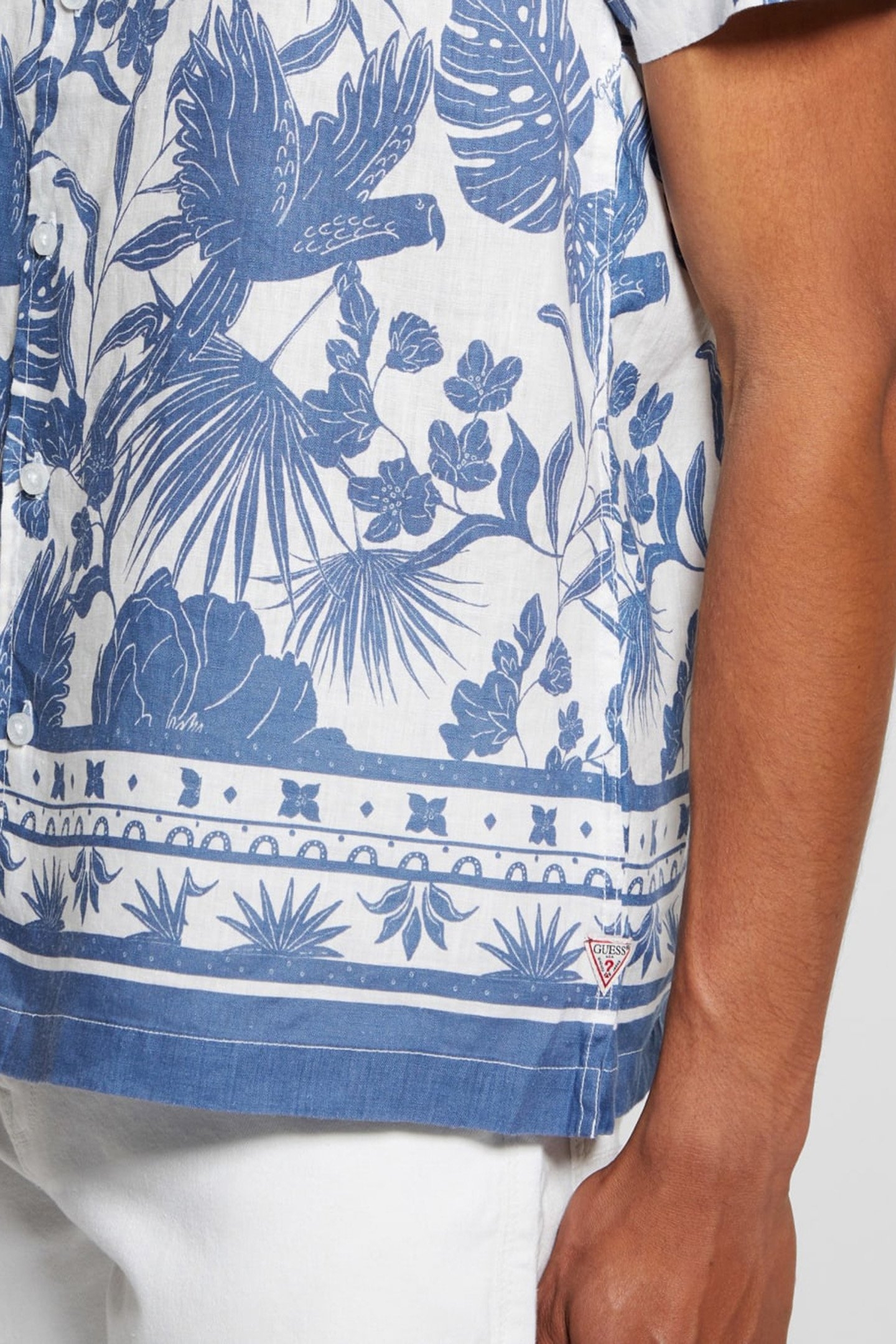 SS ISLAND LINEN BORD TROPICAL LINOCUT PEN 5