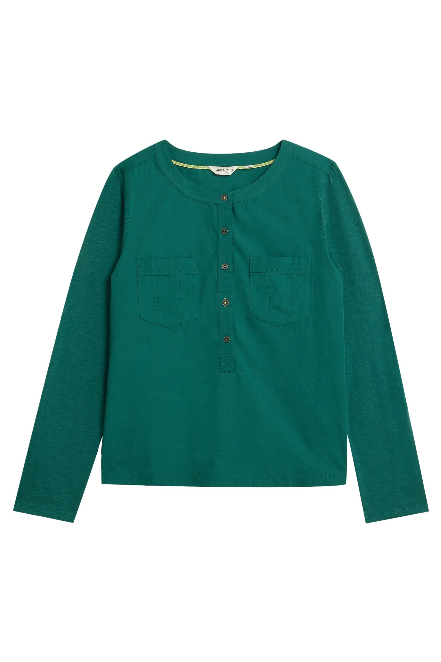 MACLEY MIX SHIRT DARK TEAL 3